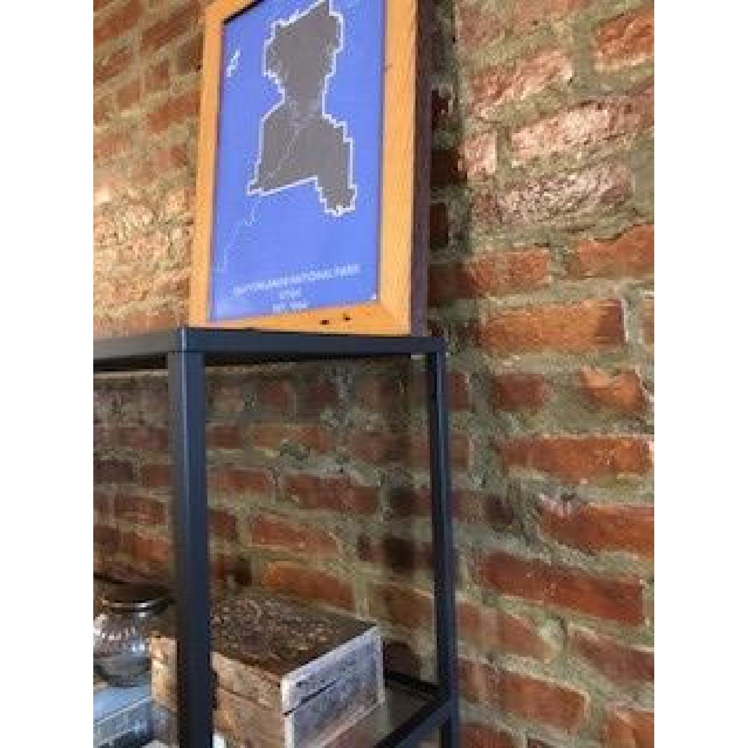 Ikea Metal Bookcase w/ Glass Shelves - image-3