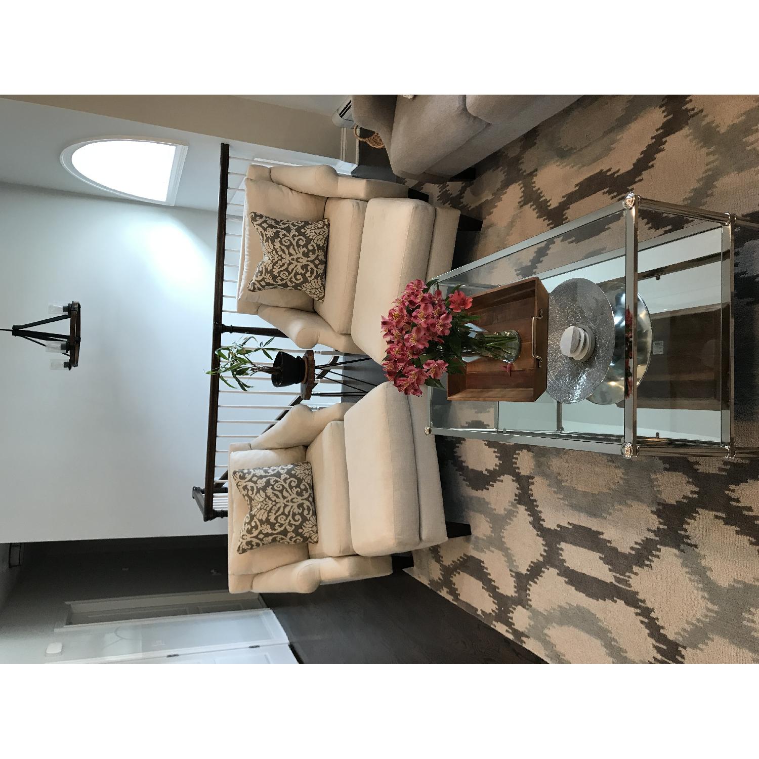 West Elm Grey & Blue Area Rug - image-3