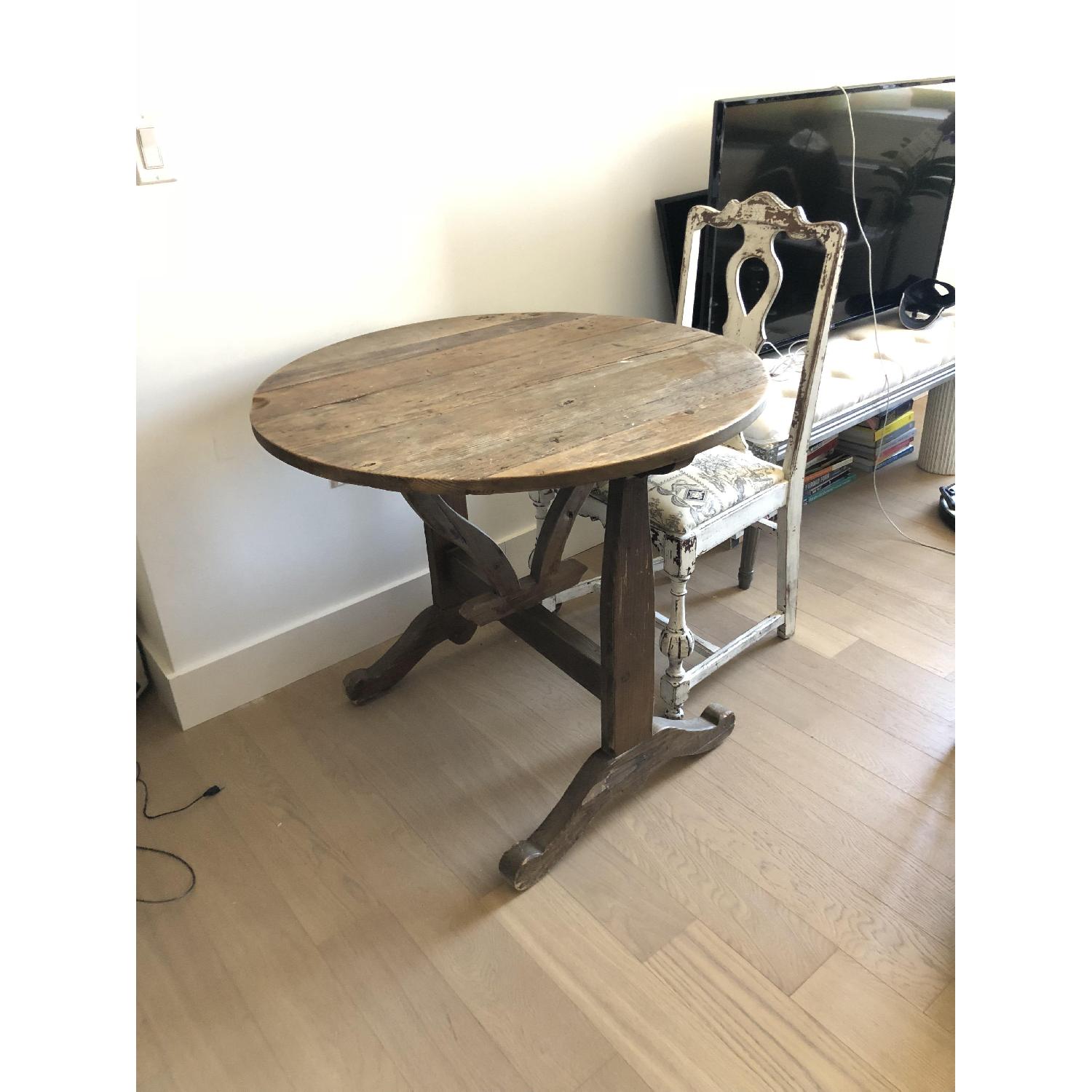 ABC Carpet & Home Round Wooden Bistro Table - image-1