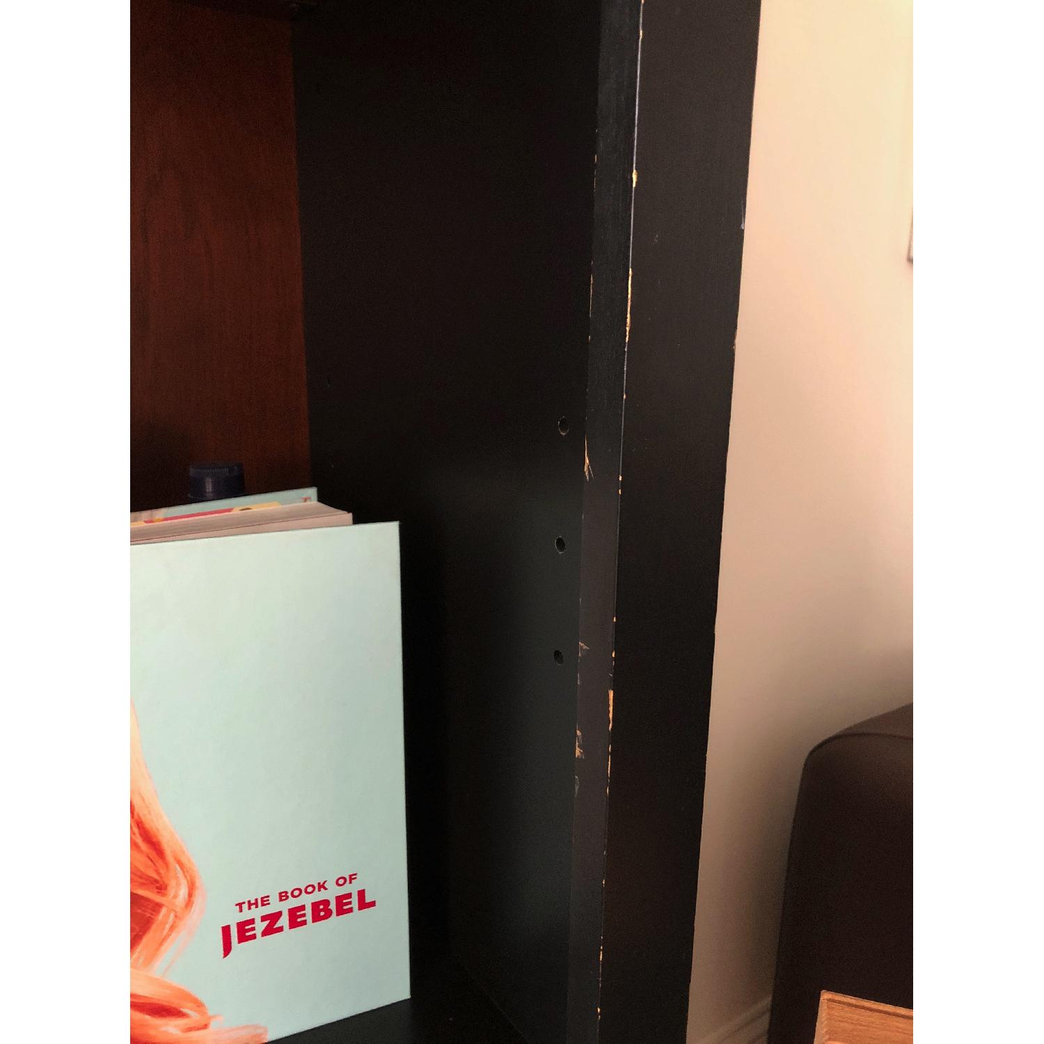 Ethan Allen Bookcase in Black & Walnut - image-2