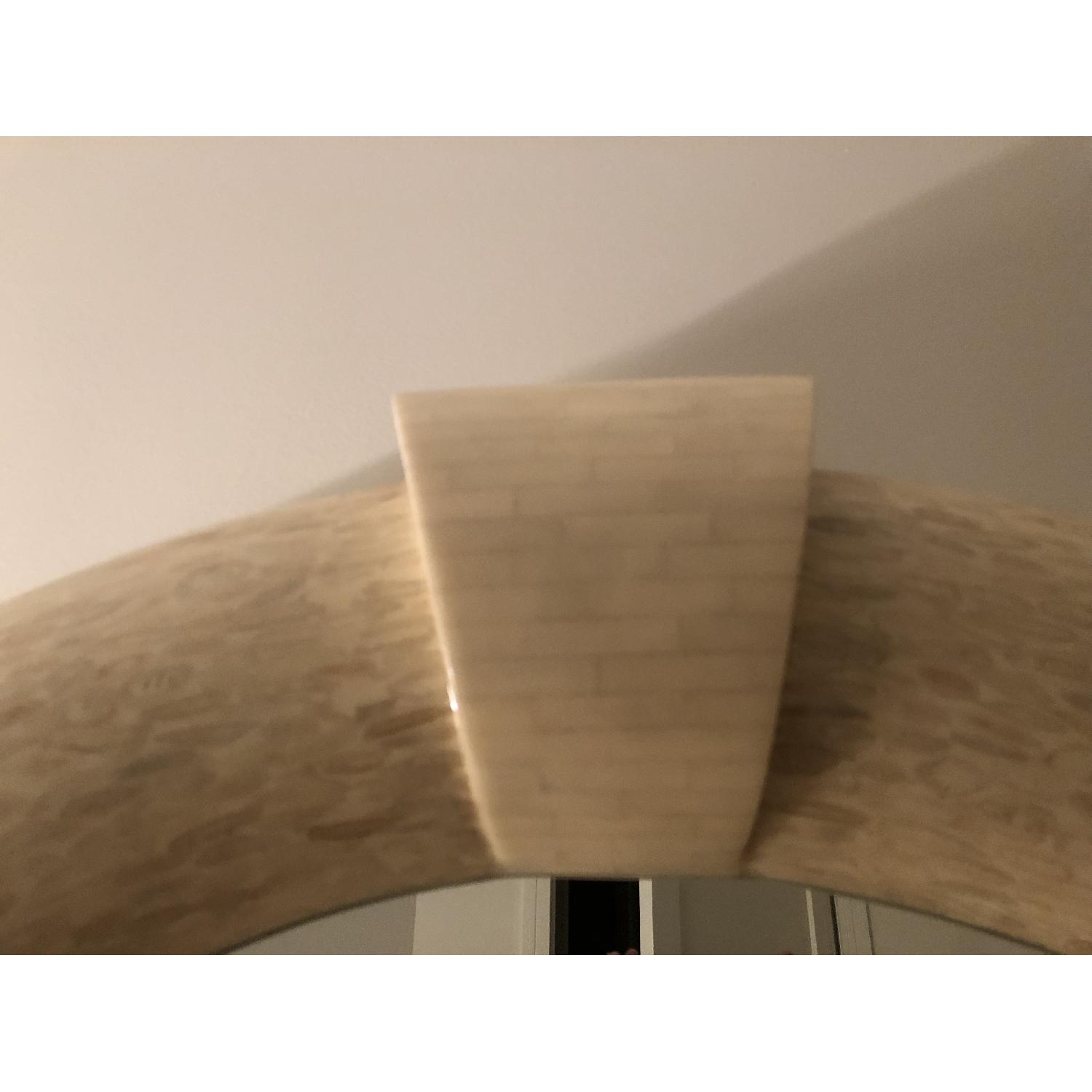 Karl Springer Style Tessellated Round Mirror - image-3