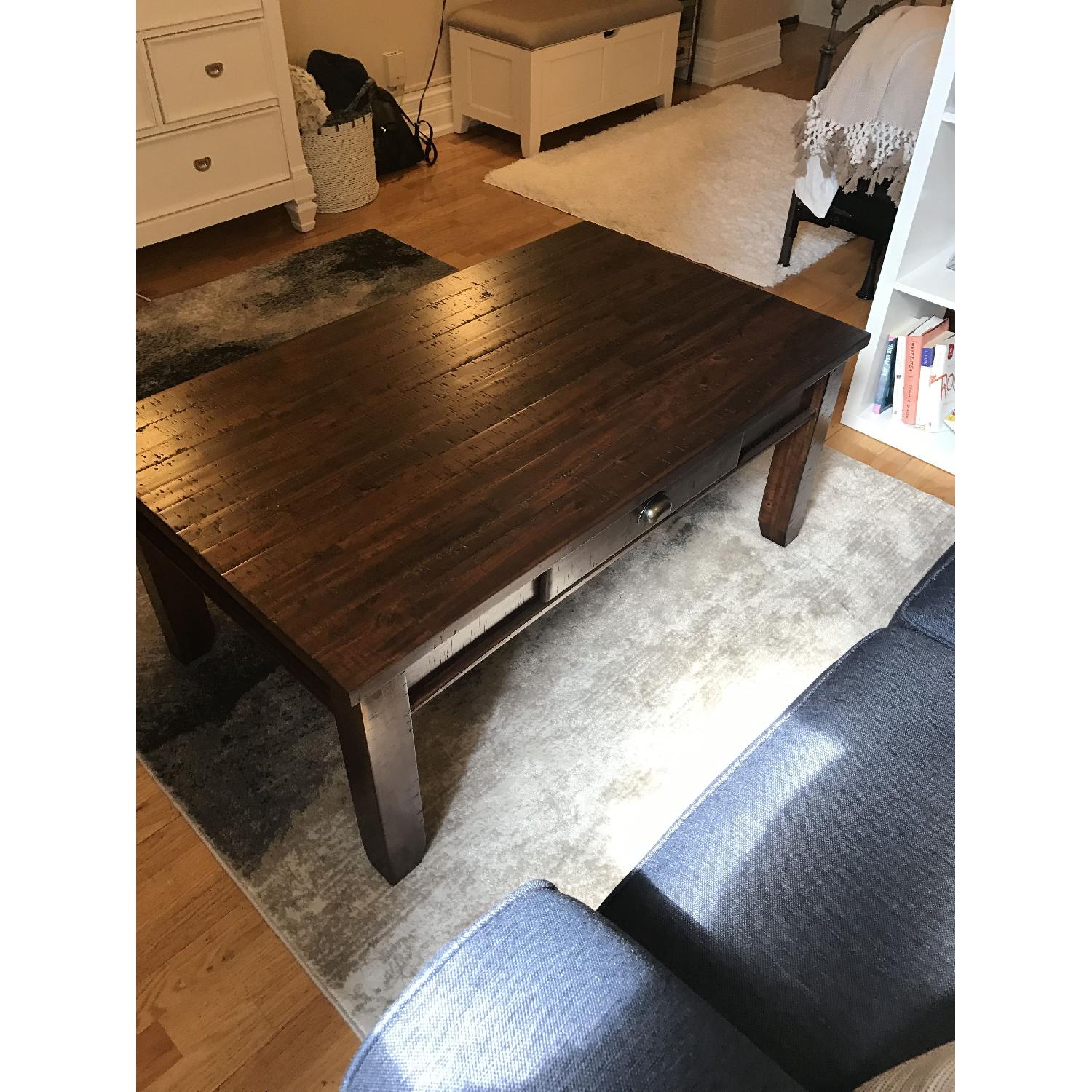 Raymour & Flanigan Urban Lodge Coffee Table in Brown - image-2