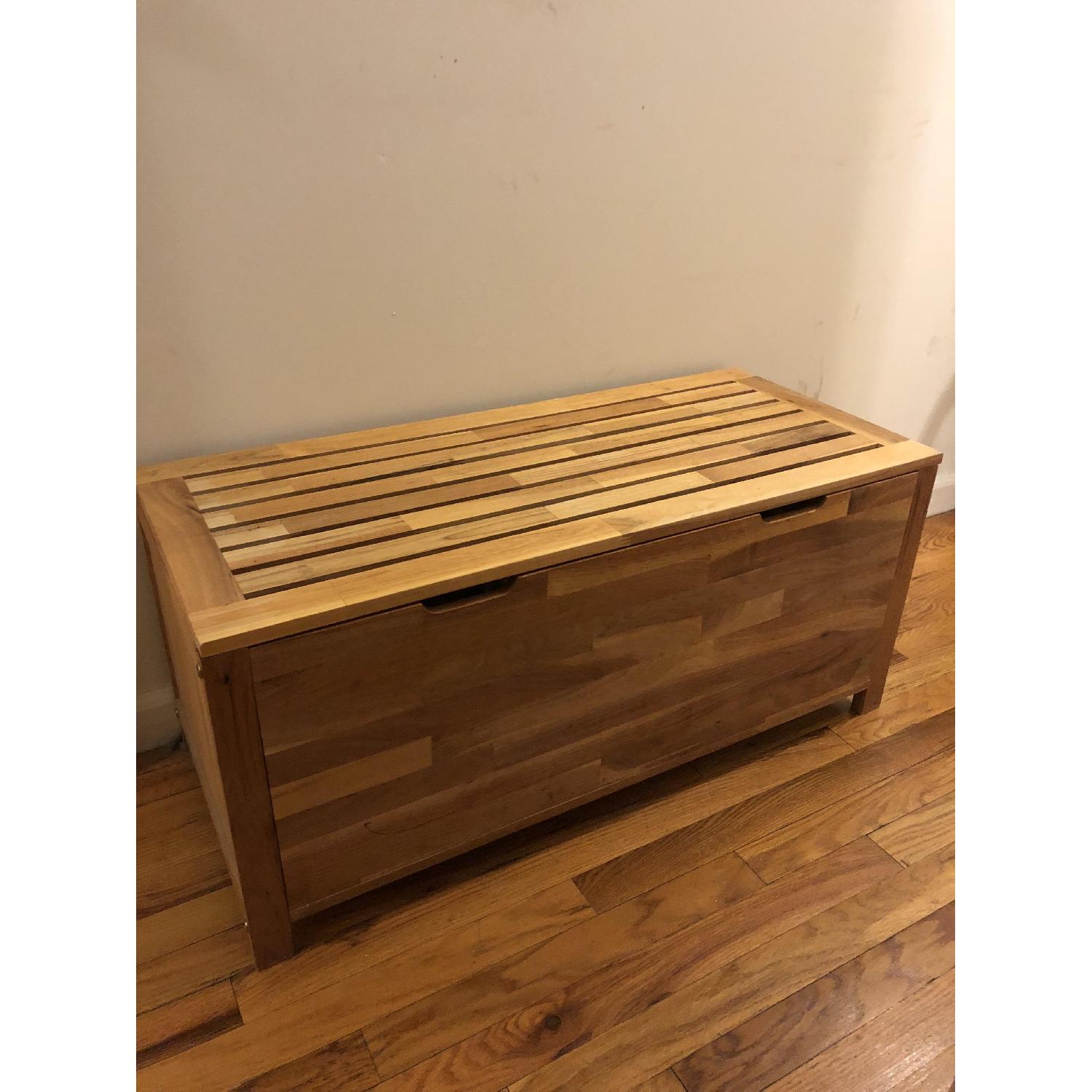 Micasa Solid Wood Bench w/ Storage - image-1