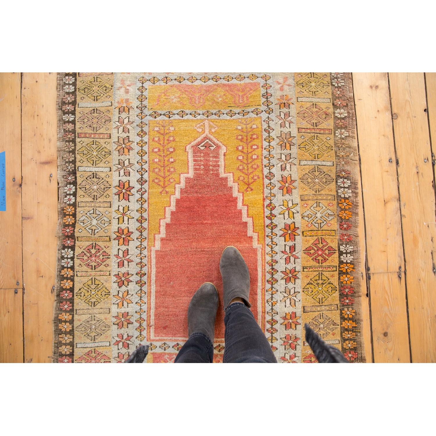 Vintage Turkish Prayer Rug AptDeco