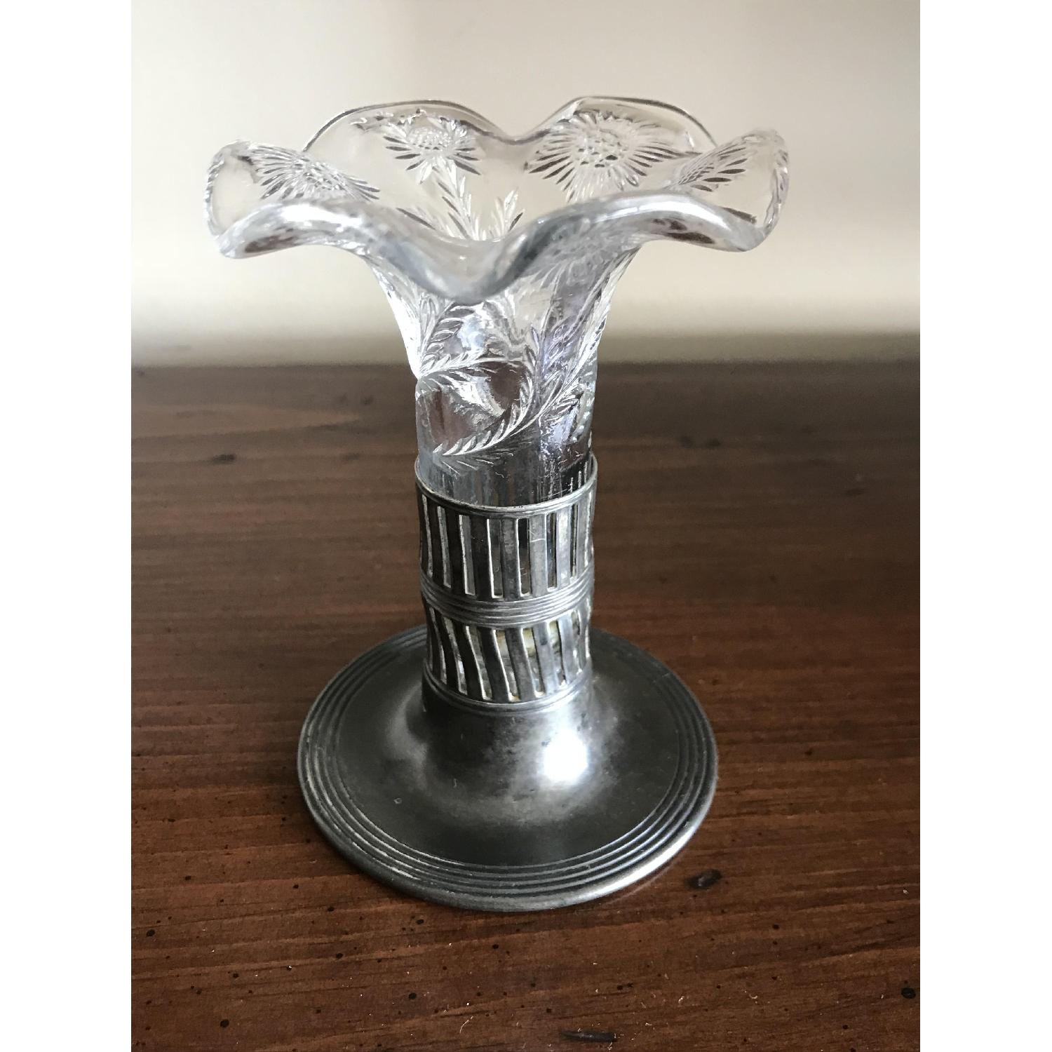 Forbes Silver Co. Vintage Glass Vase - image-1