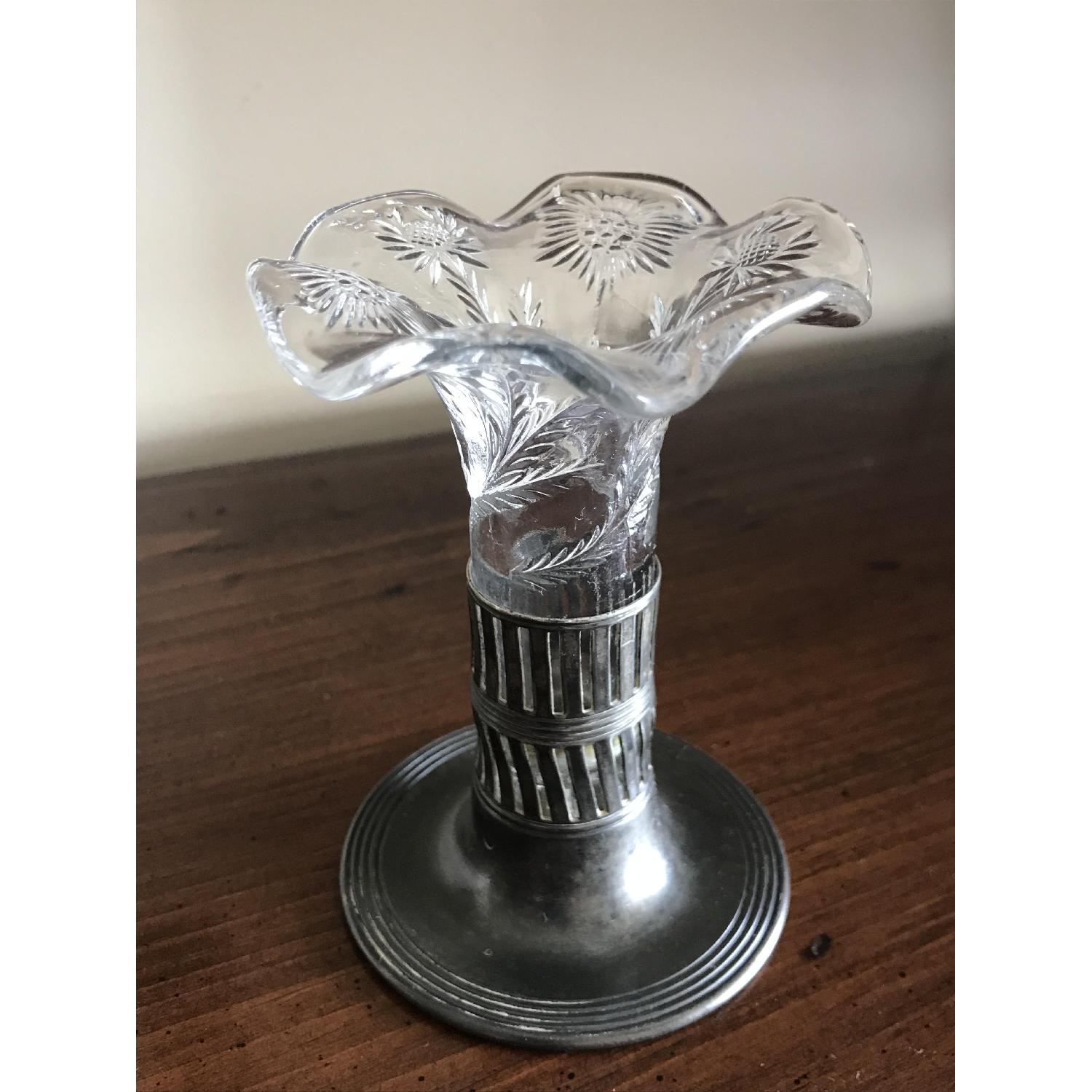 Forbes Silver Co. Vintage Glass Vase - image-2