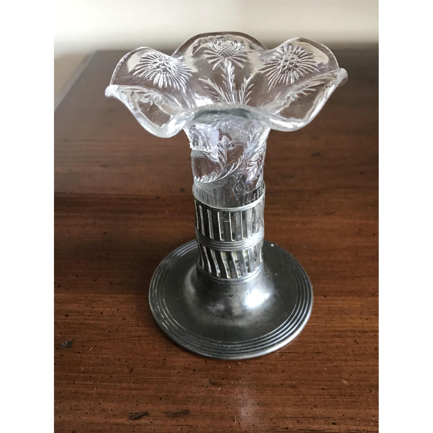 Forbes Silver Co. Vintage Glass Vase - image-4