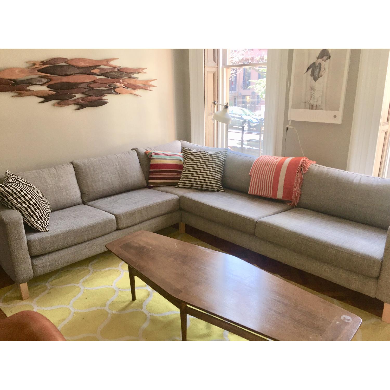 Ikea Karlstad Corner Sectional Sofa AptDeco