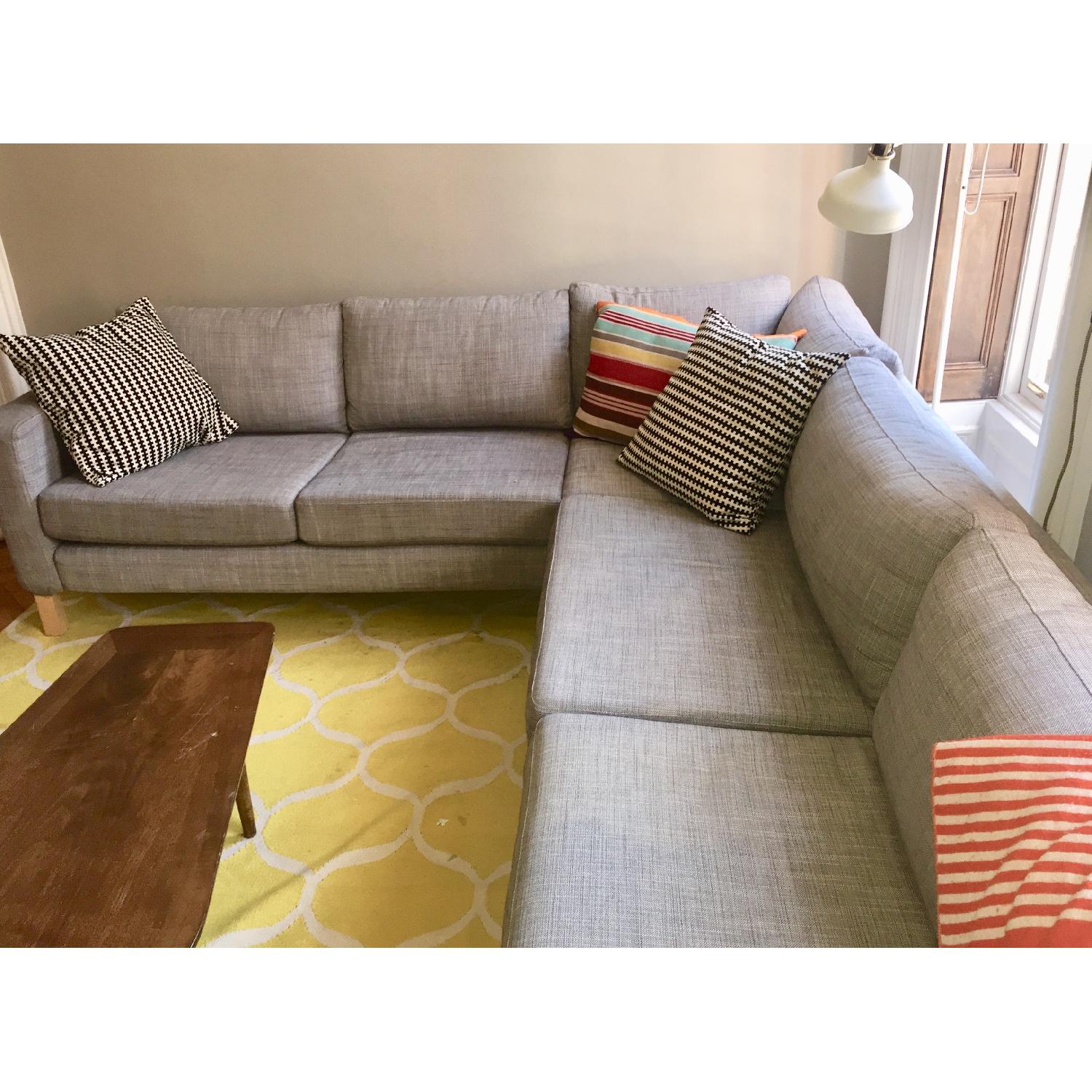 Ikea Karlstad Corner Sectional Sofa AptDeco