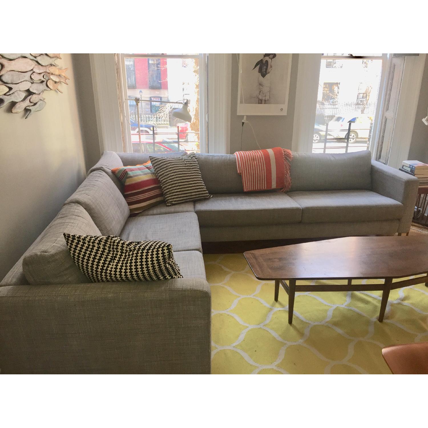 Ikea Karlstad Corner Sectional Sofa AptDeco