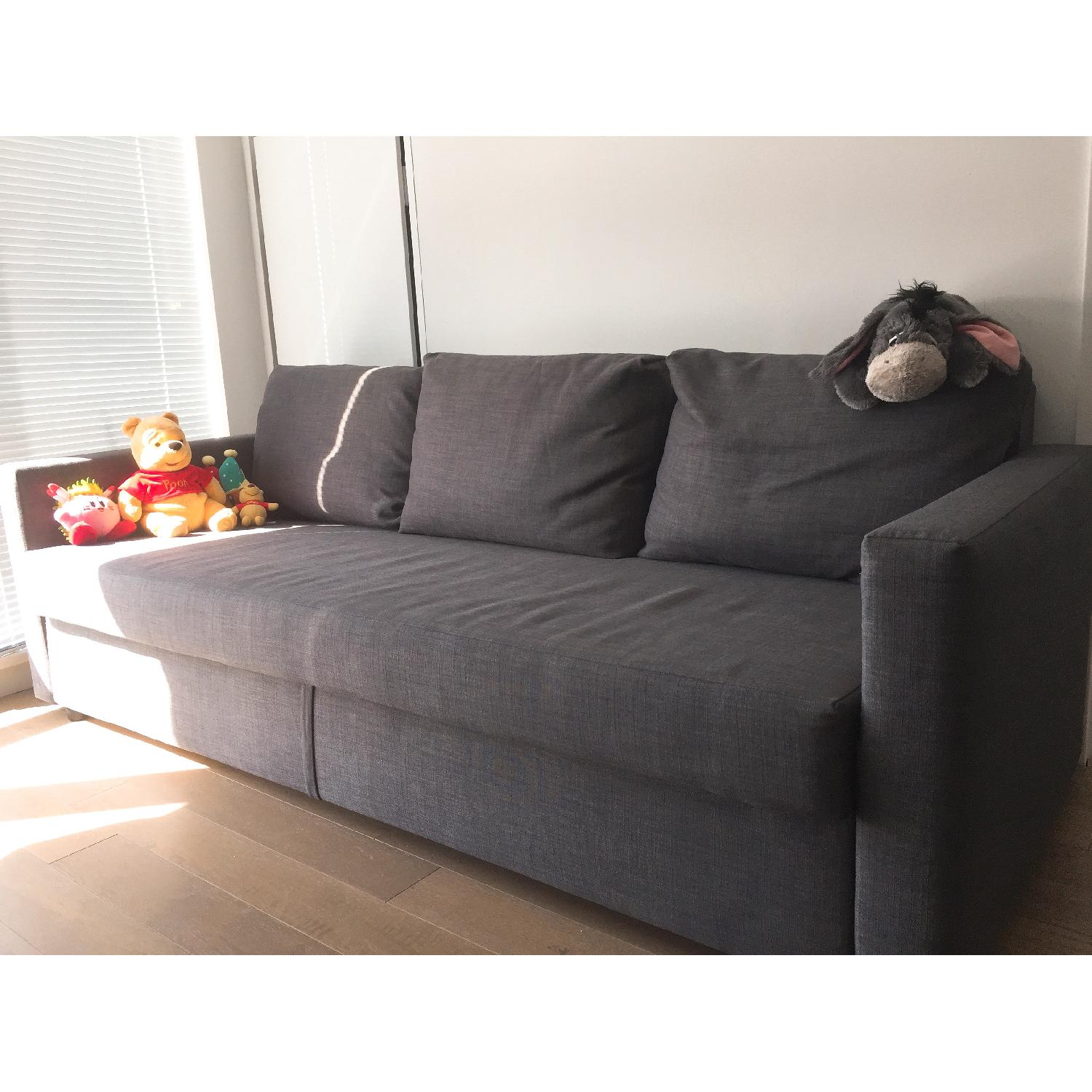 Ikea Friheten Dark Grey Sleeper Sofa - image-1