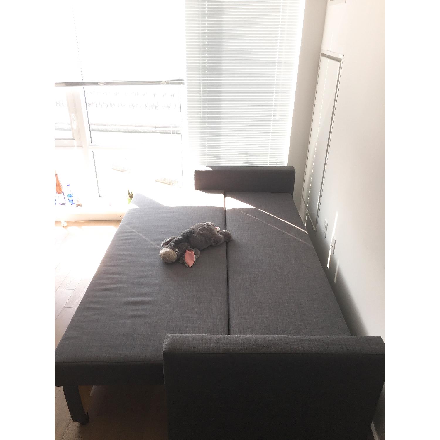 Ikea Friheten Dark Grey Sleeper Sofa - image-3