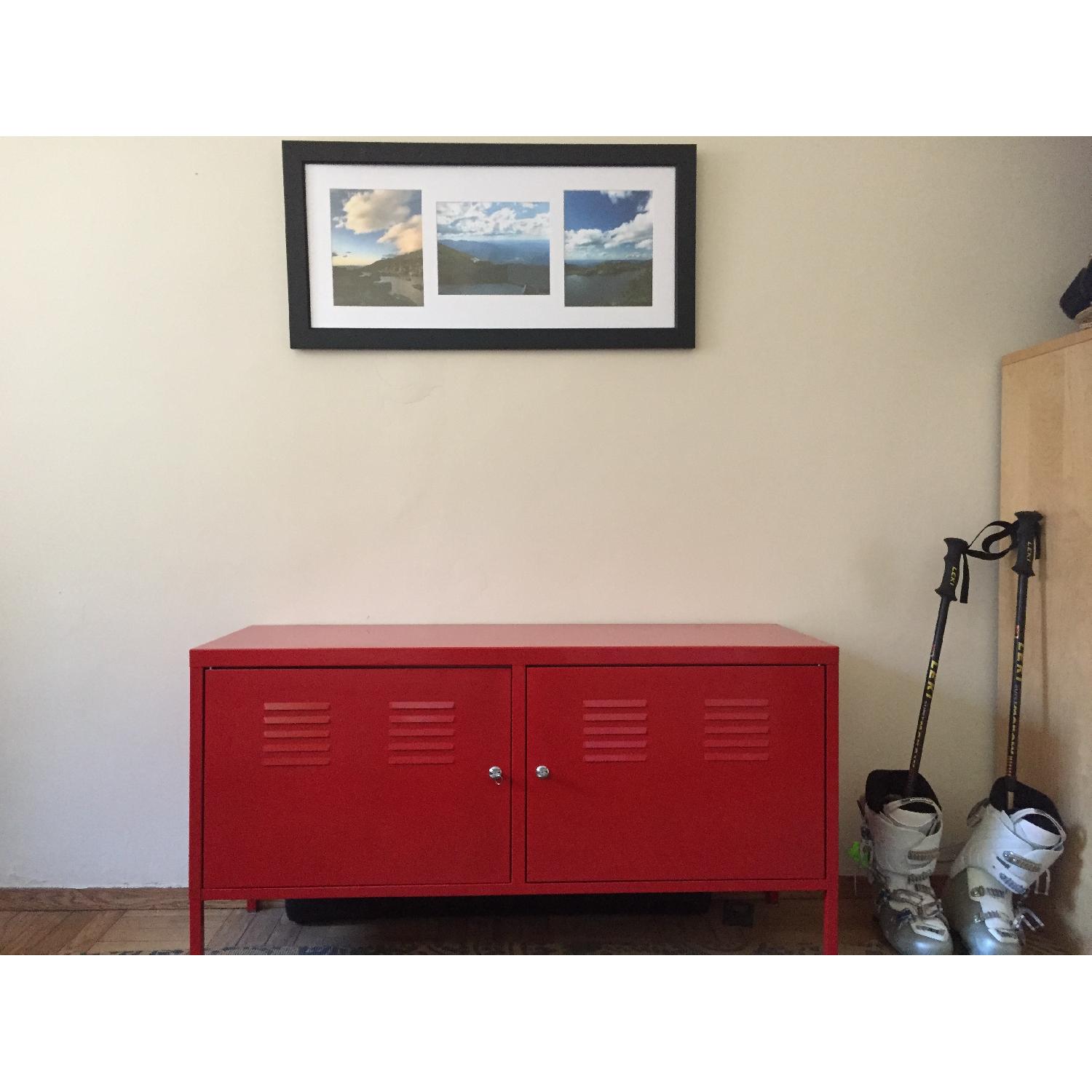Ikea Red Locker Style AptDeco