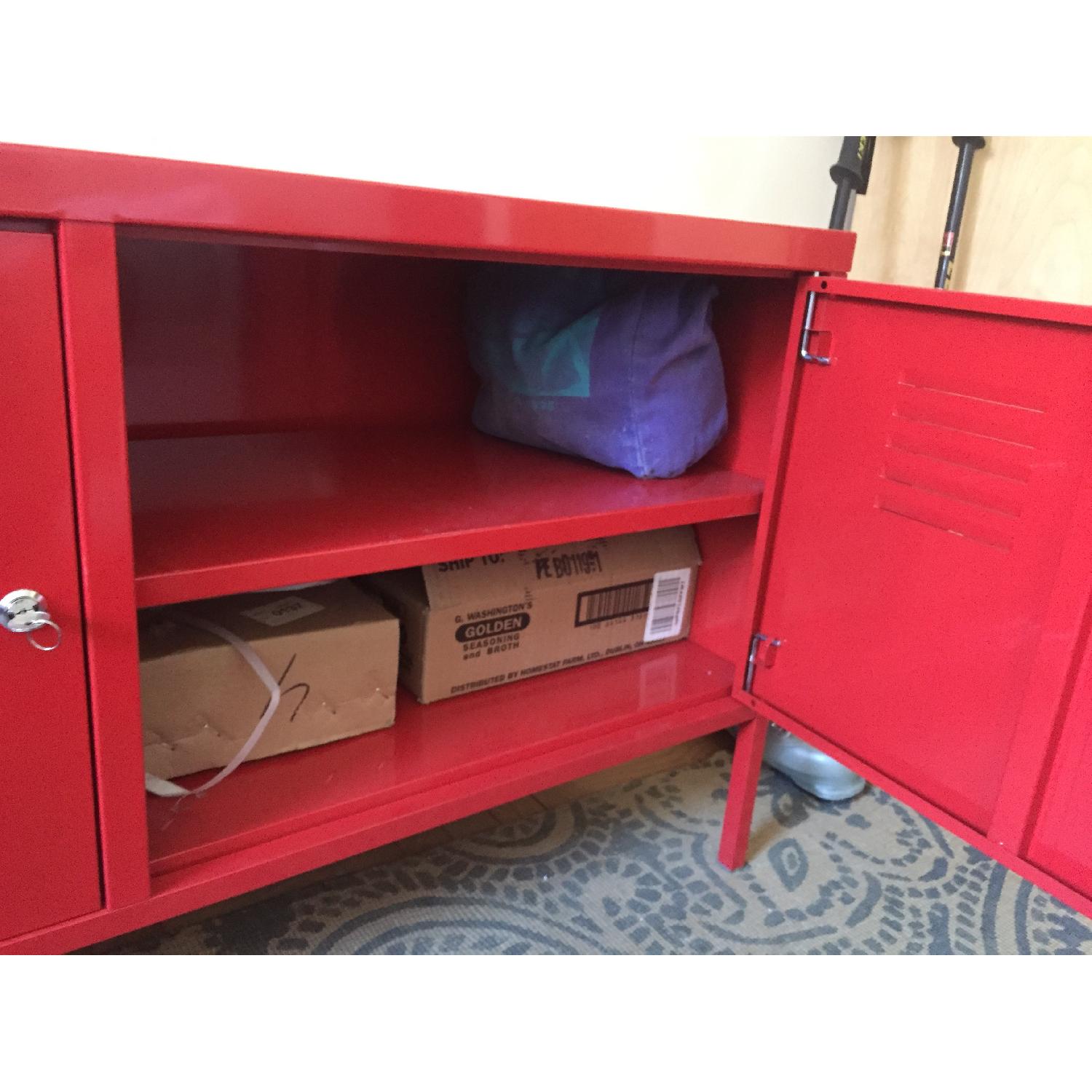 Ikea Red Locker Style Cabinet - image-3