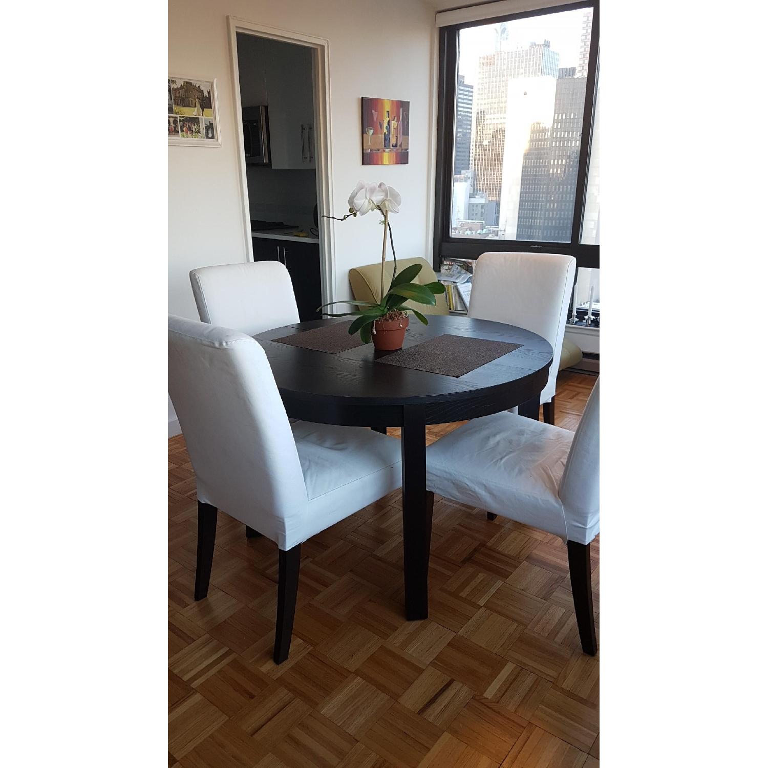 Ikea Bjursta Extendable Table in Black - image-1