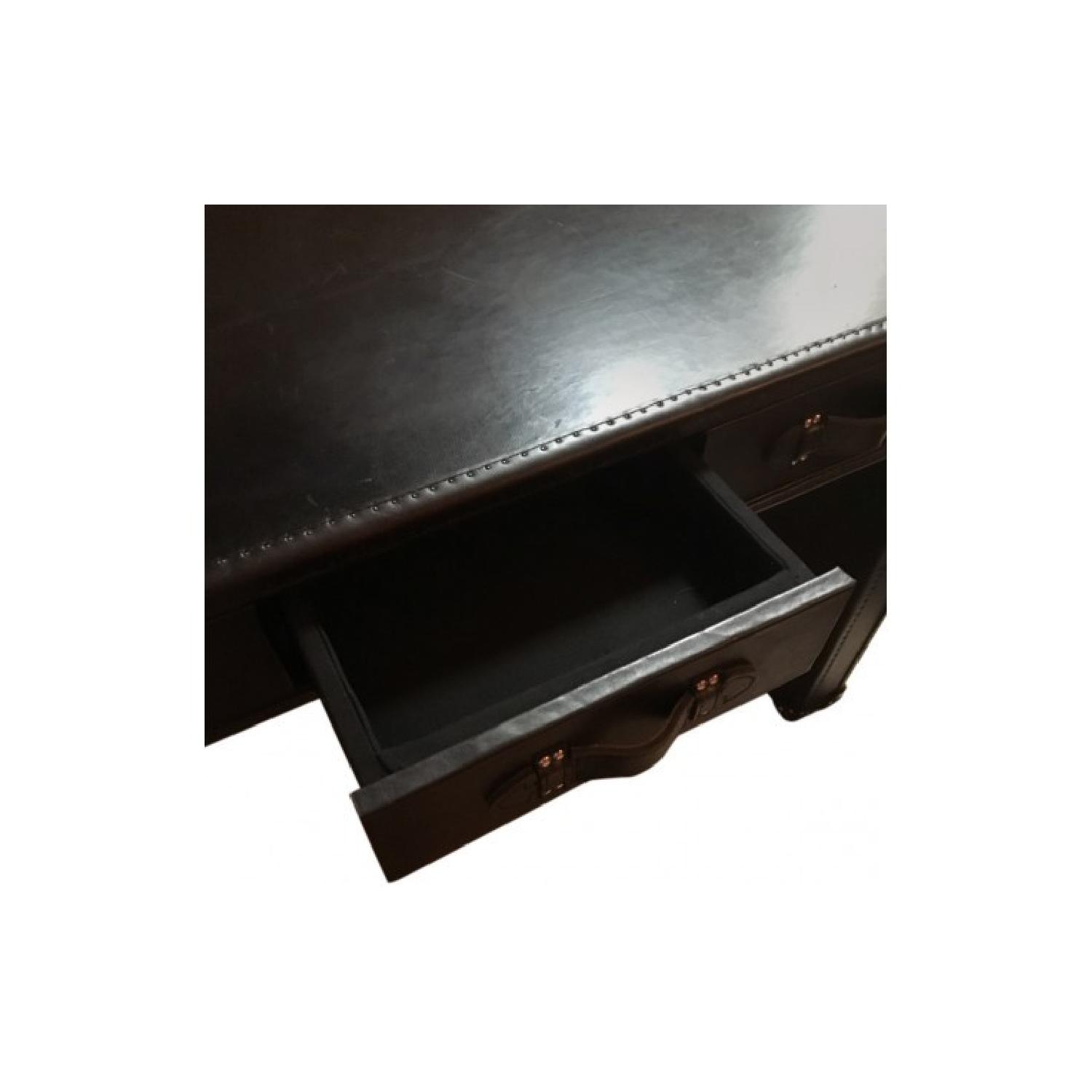 Restoration Hardware Mayfair Steamer Trunk 3-Drawer Desk - image-5