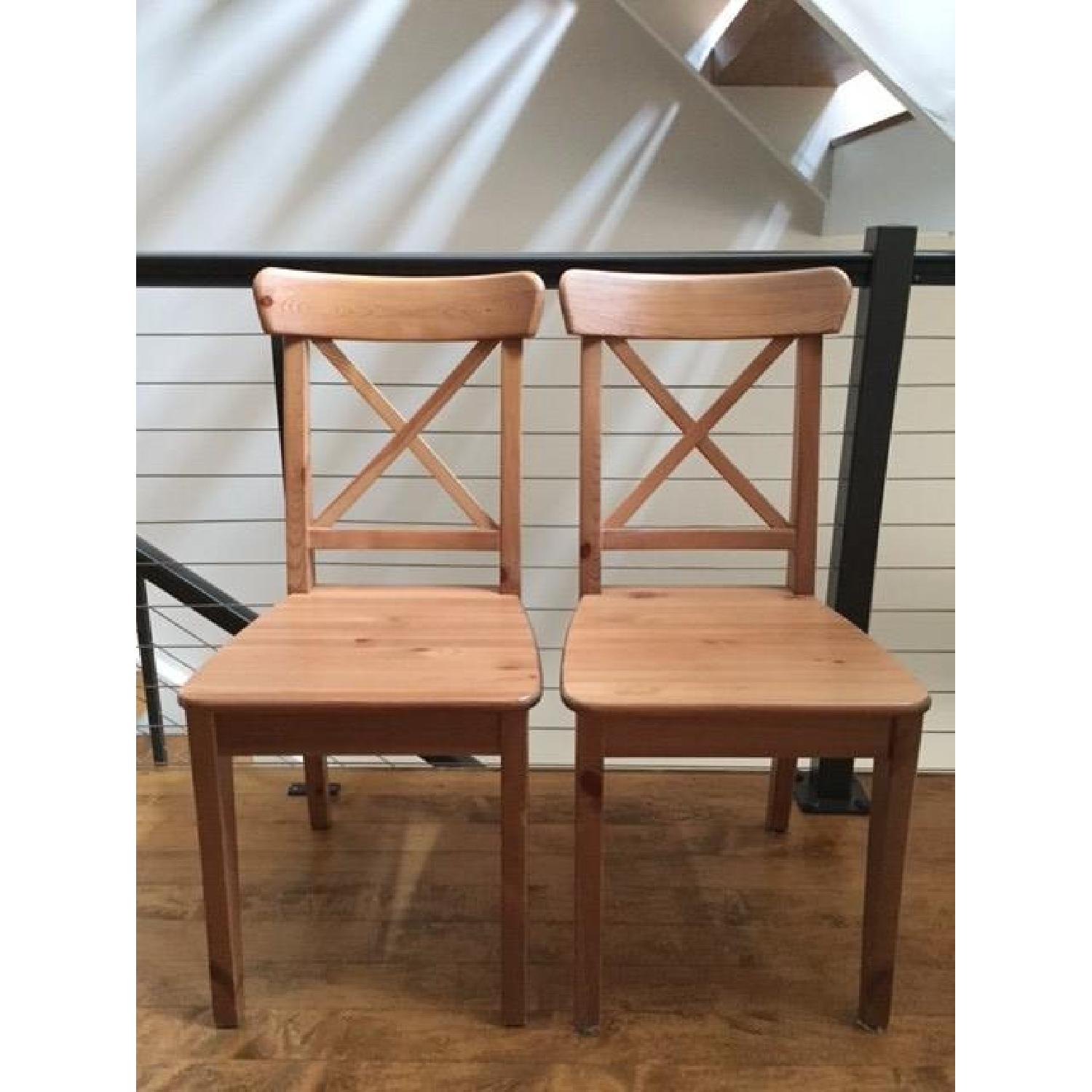 Ikea Ingolf Dining Chairs - Pair - image-1