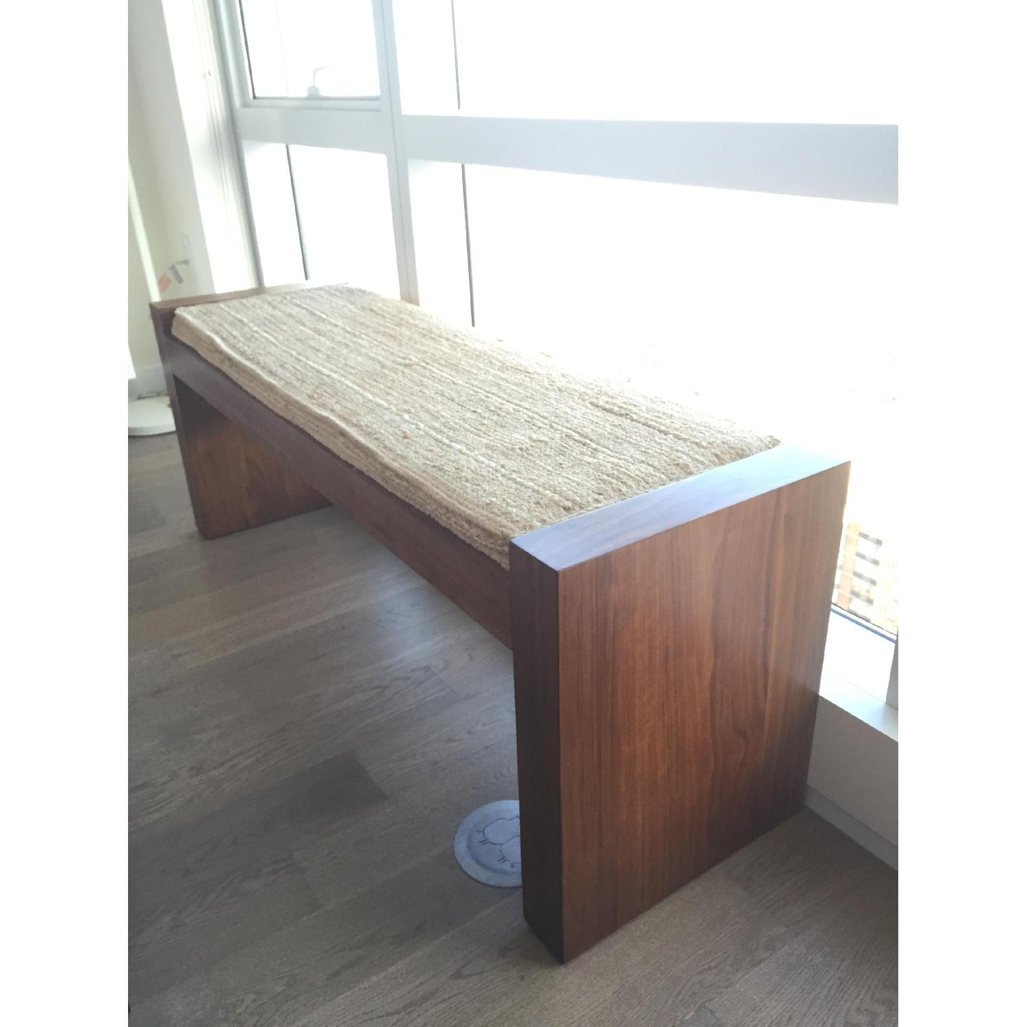 West Elm Wood Bench - image-1