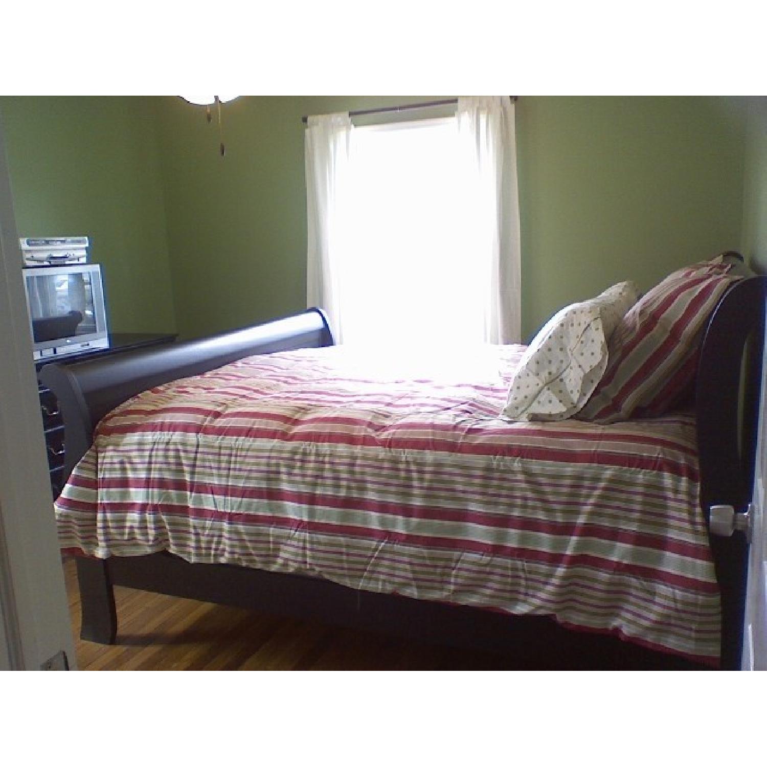 Louis Phillipe King Sleigh Bed Frame - image-1