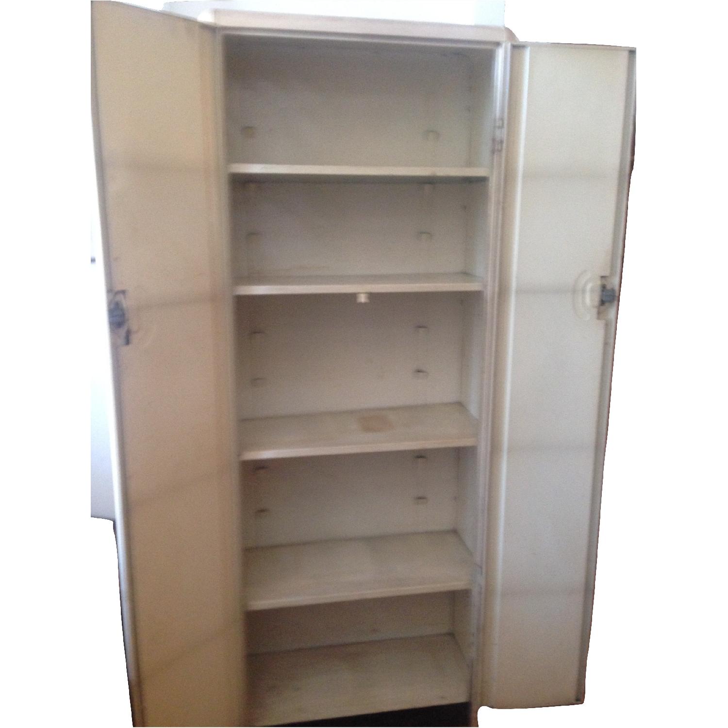 Vintage Art Deco Metal Cabinet - AptDeco