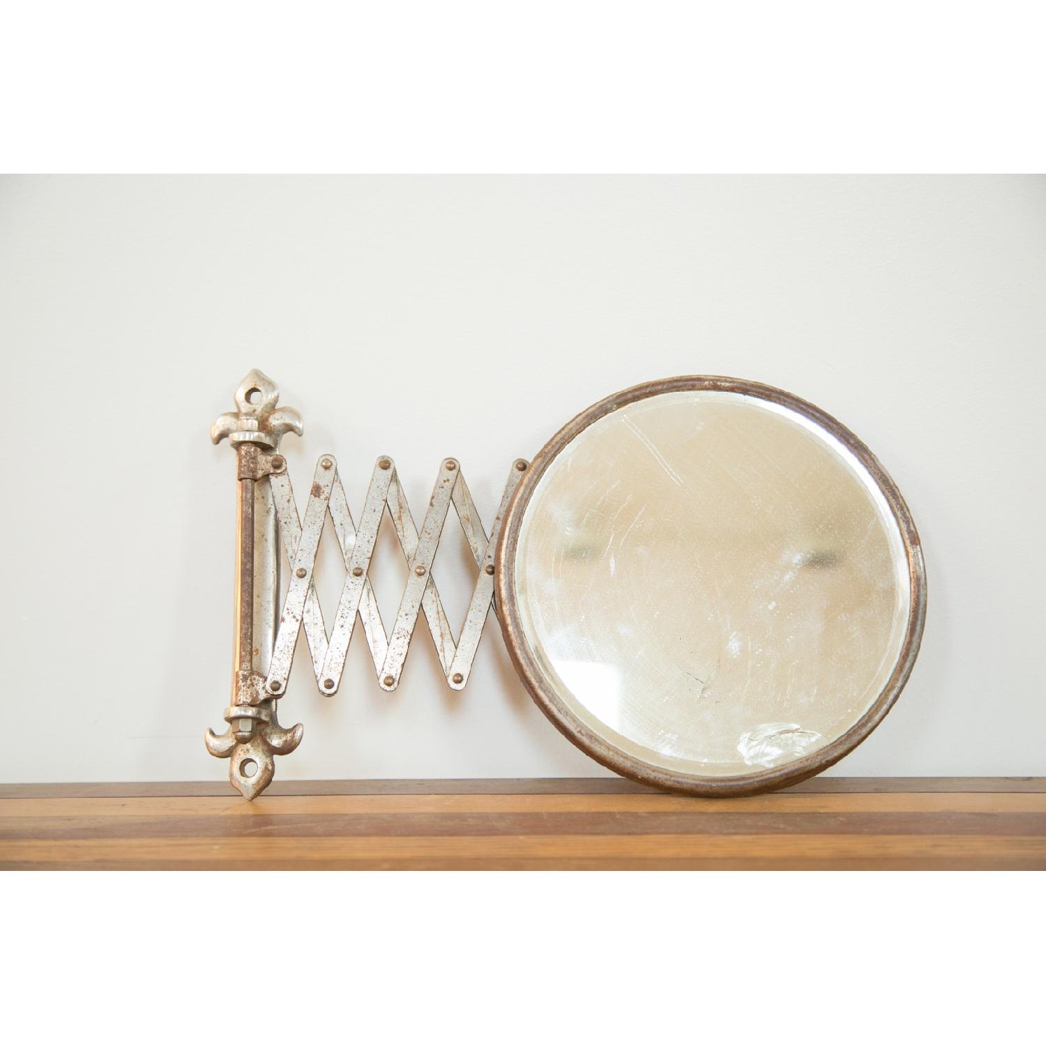 Old New House Vintage Fleur De Lis Shaving Mirror - image-1