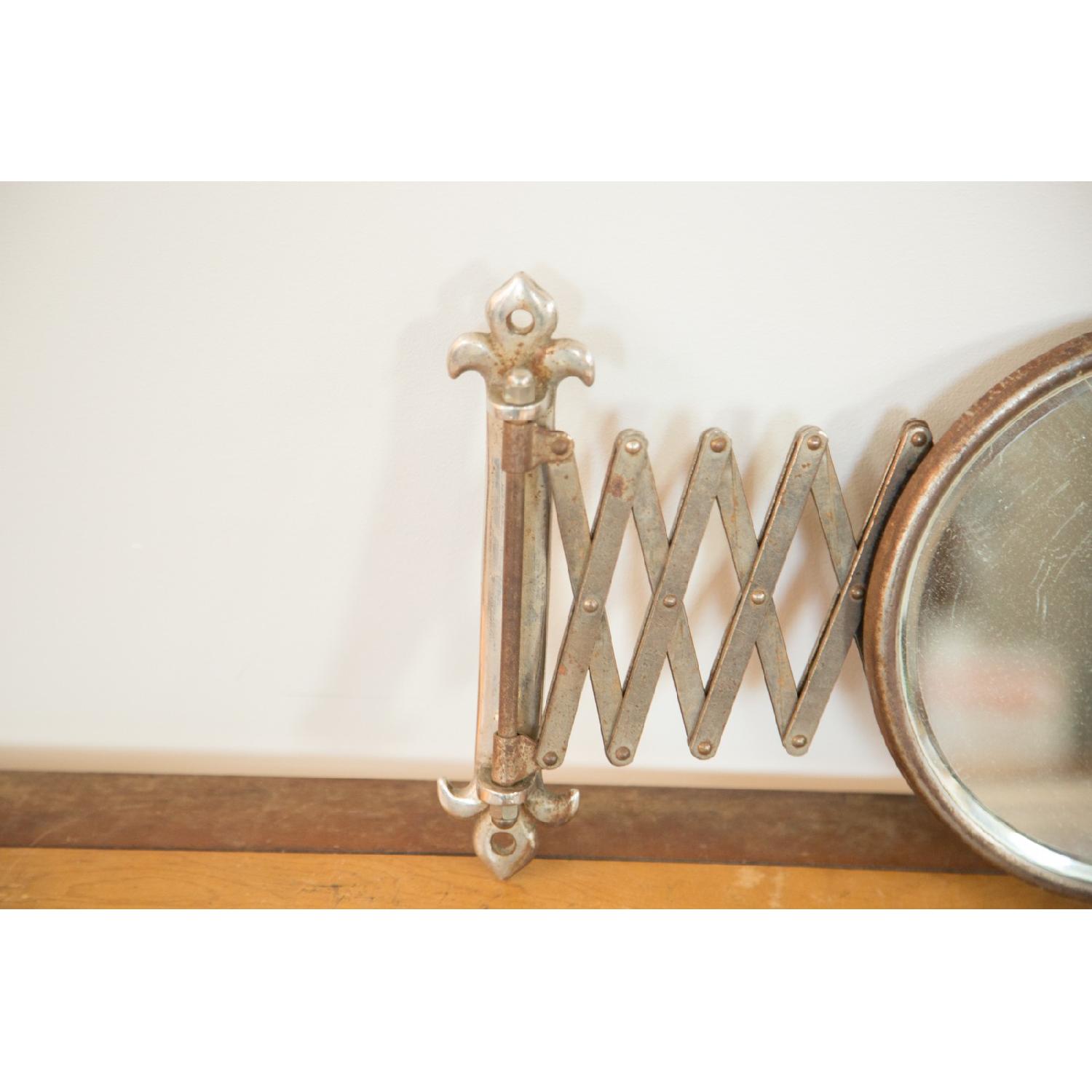 Old New House Vintage Fleur De Lis Shaving Mirror - image-6