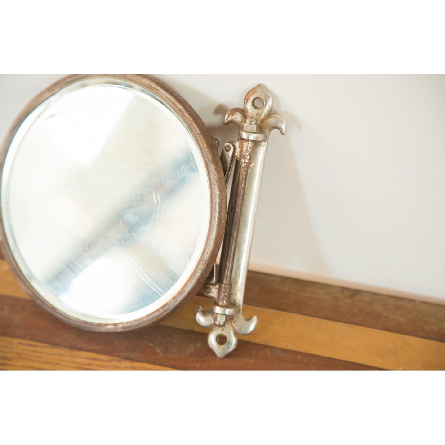 Old New House Vintage Fleur De Lis Shaving Mirror - image-12