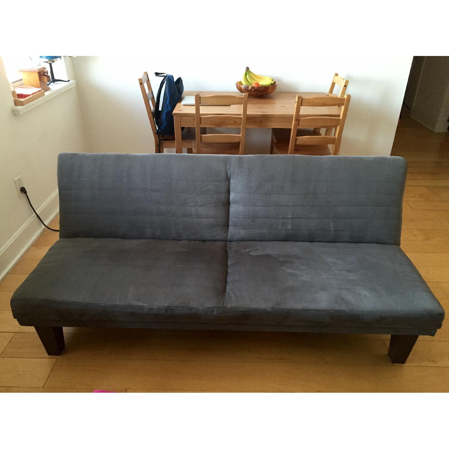 Ameriwood Industries Gray Microsuede Futon - image-1