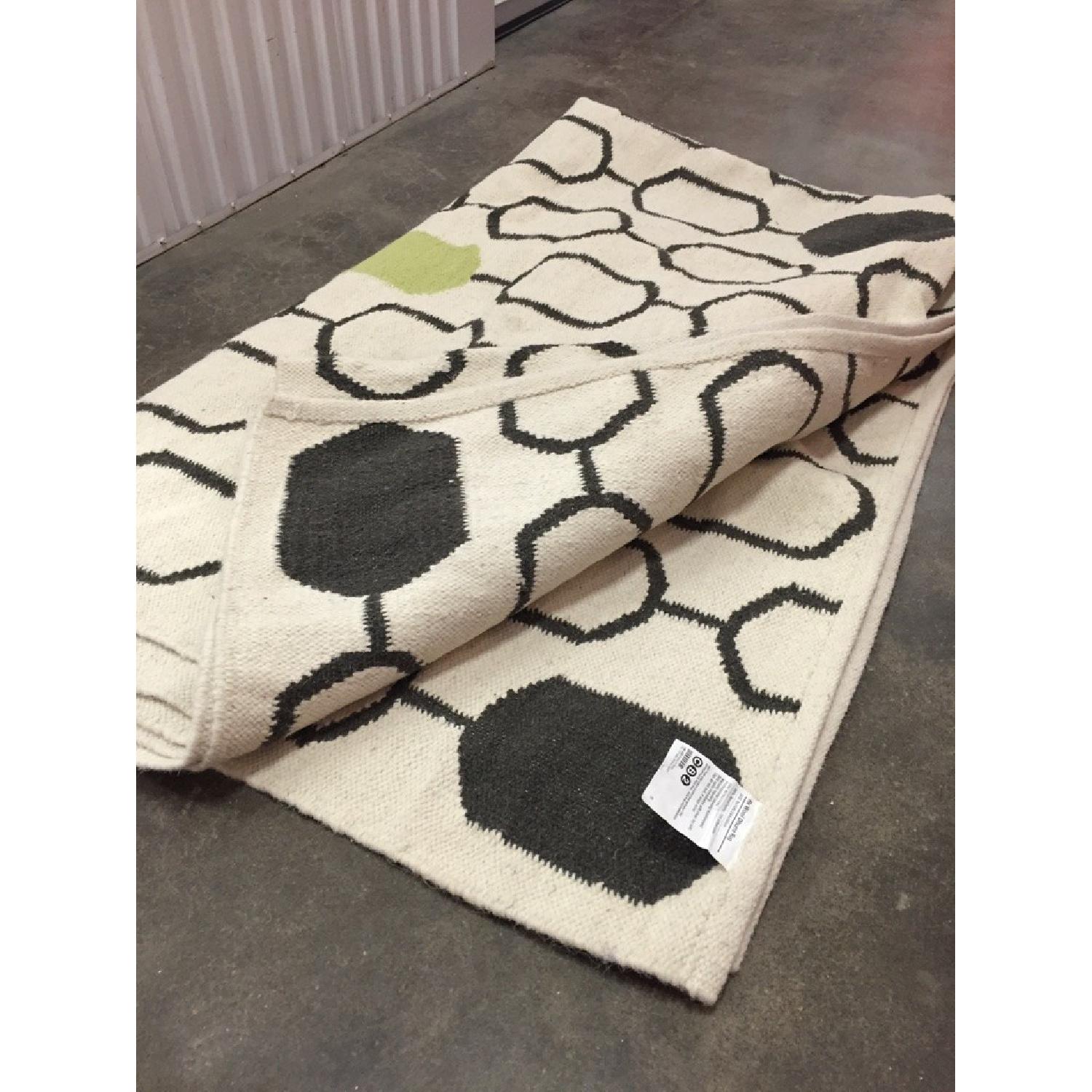 CB2 Wool Dhurrie Carpet/Rug - image-1