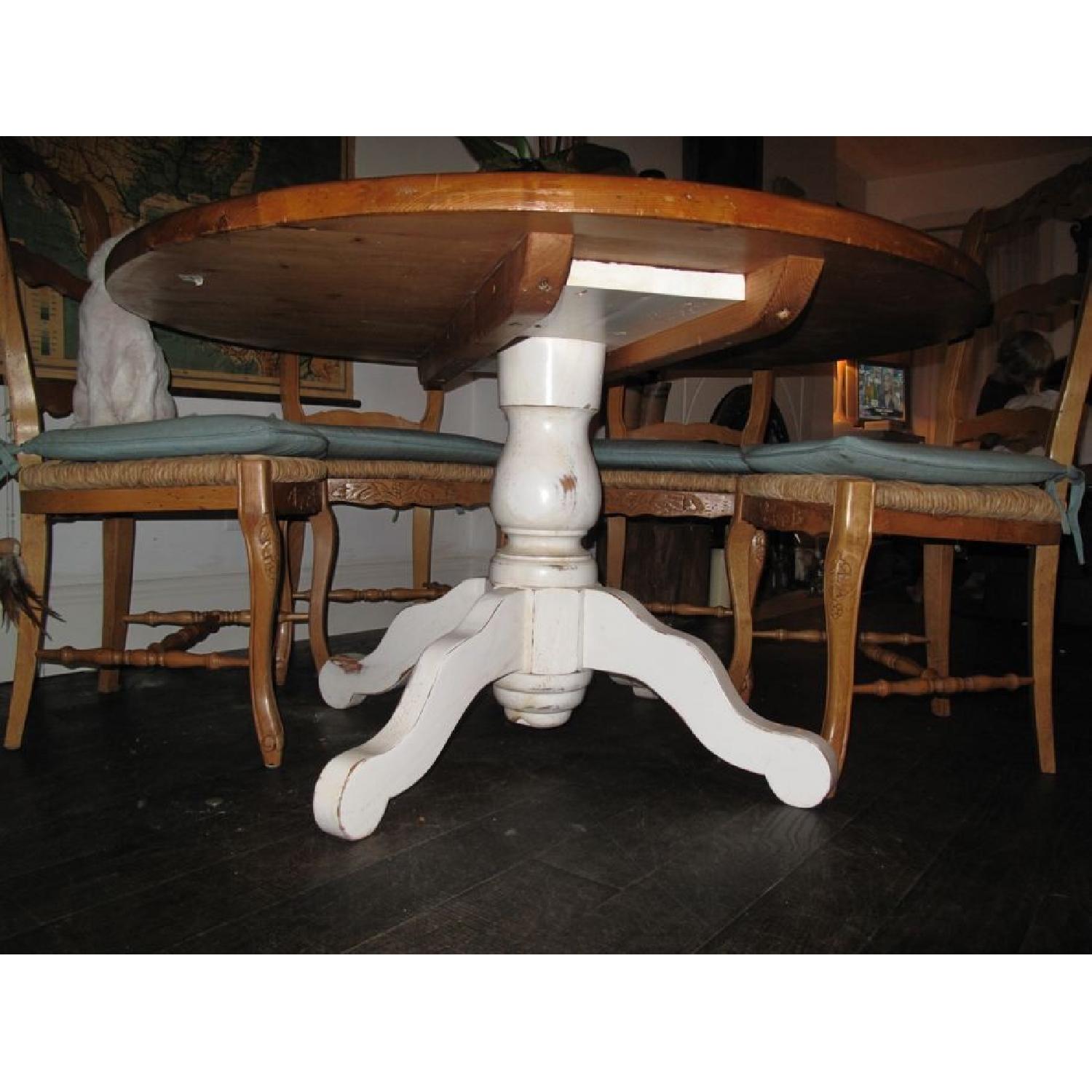 French Country Dining Table w/ 6 Chairs - image-2