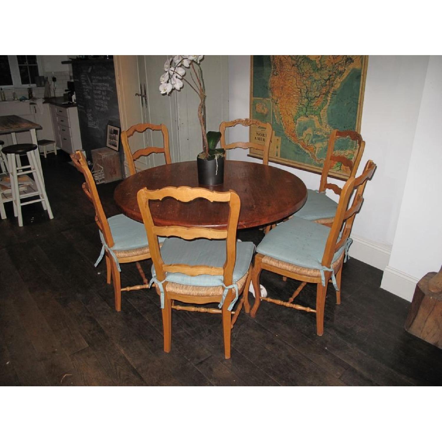French Country Dining Table w/ 6 Chairs - image-3