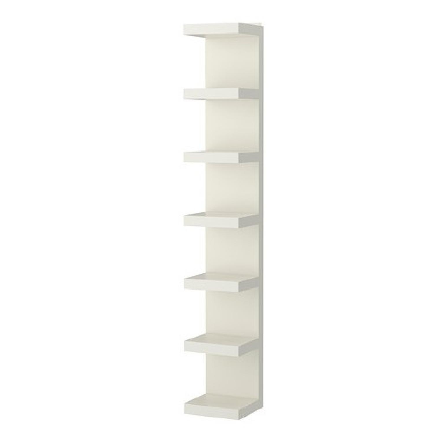 Ikea Lack White Lacquer Wall Shelf Unit - image-0