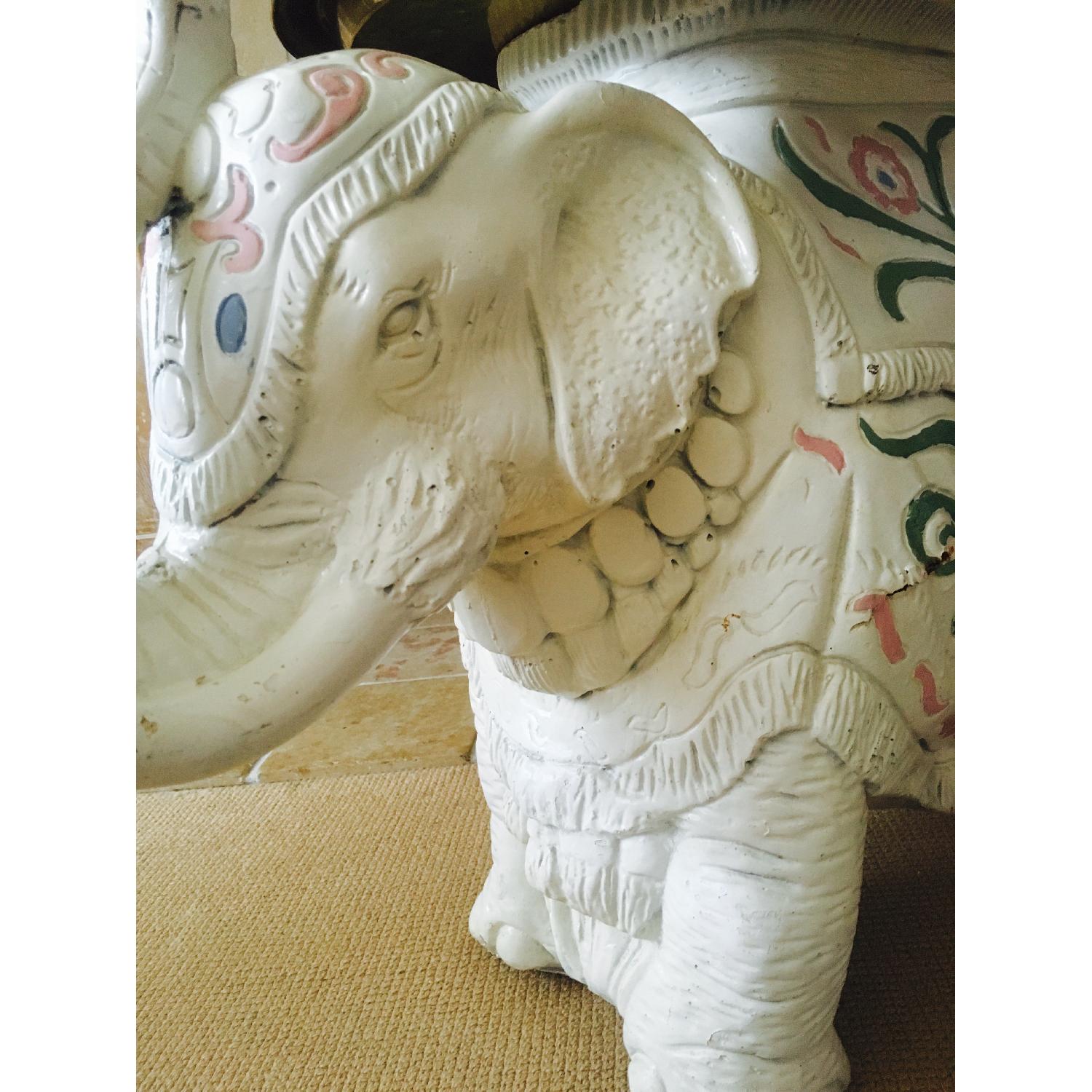 Vintage Chinoiserie Elephant Side Table - image-2