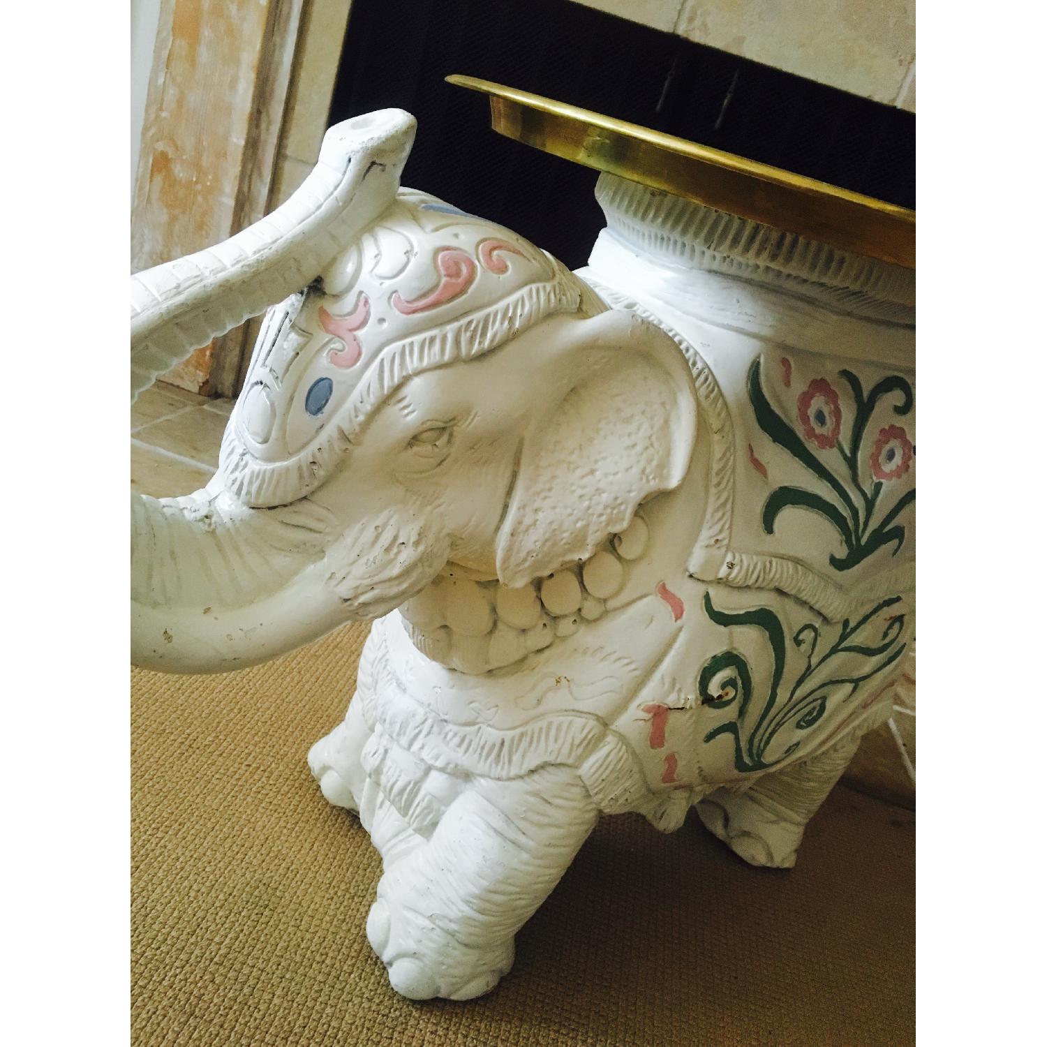 Vintage Chinoiserie Elephant Side Table - image-3