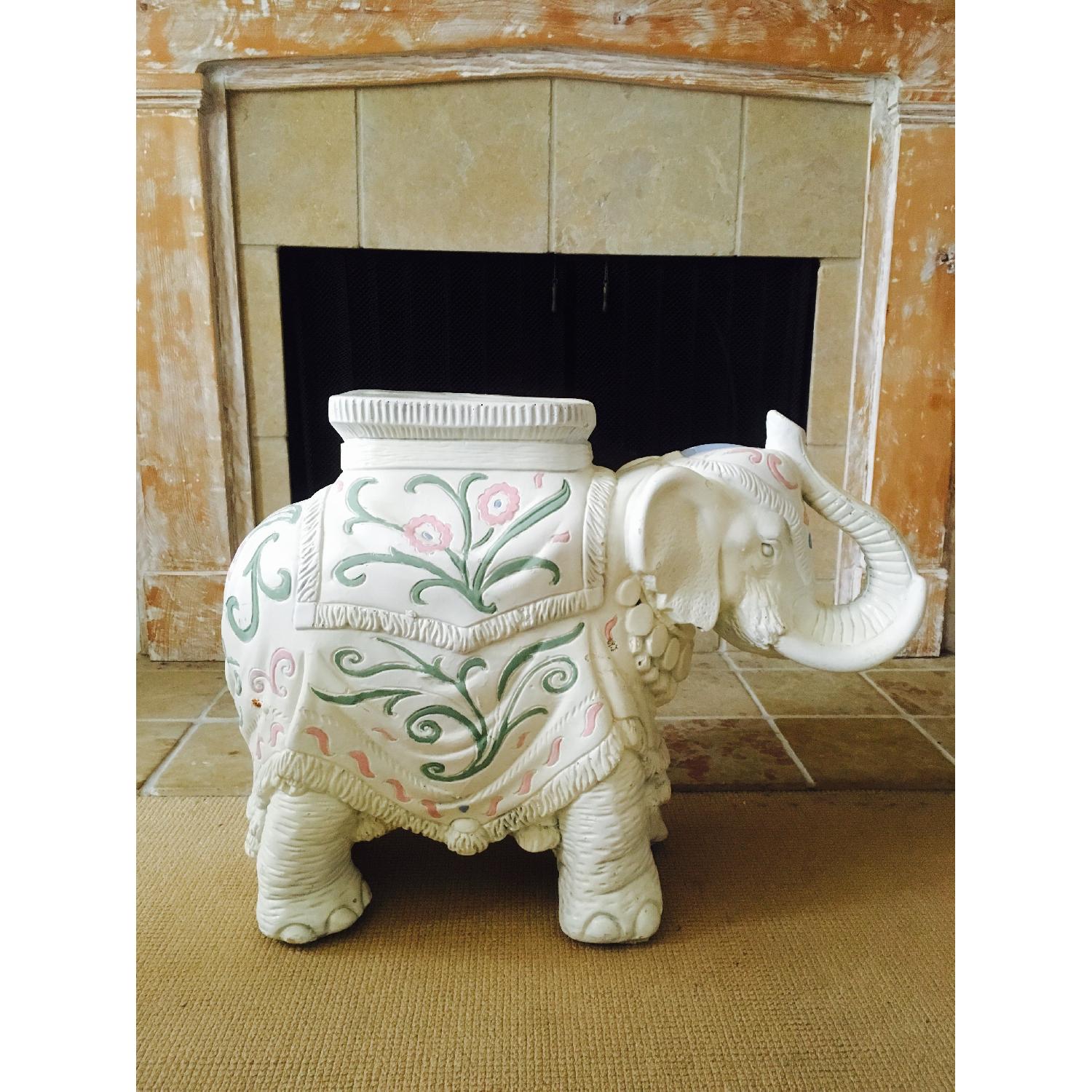 Vintage Chinoiserie Elephant Side Table - image-6
