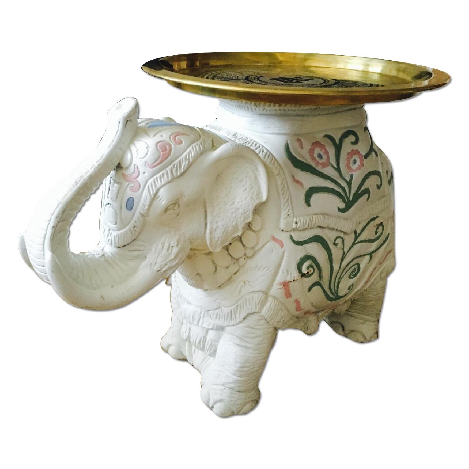 Vintage Chinoiserie Elephant Side Table - AptDeco