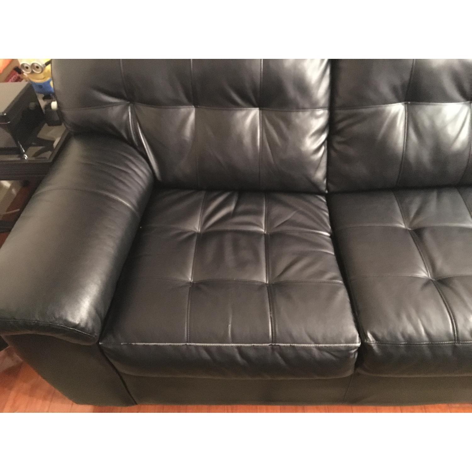 Bob's Mercury Black Left Arm Facing Sectional - image-1
