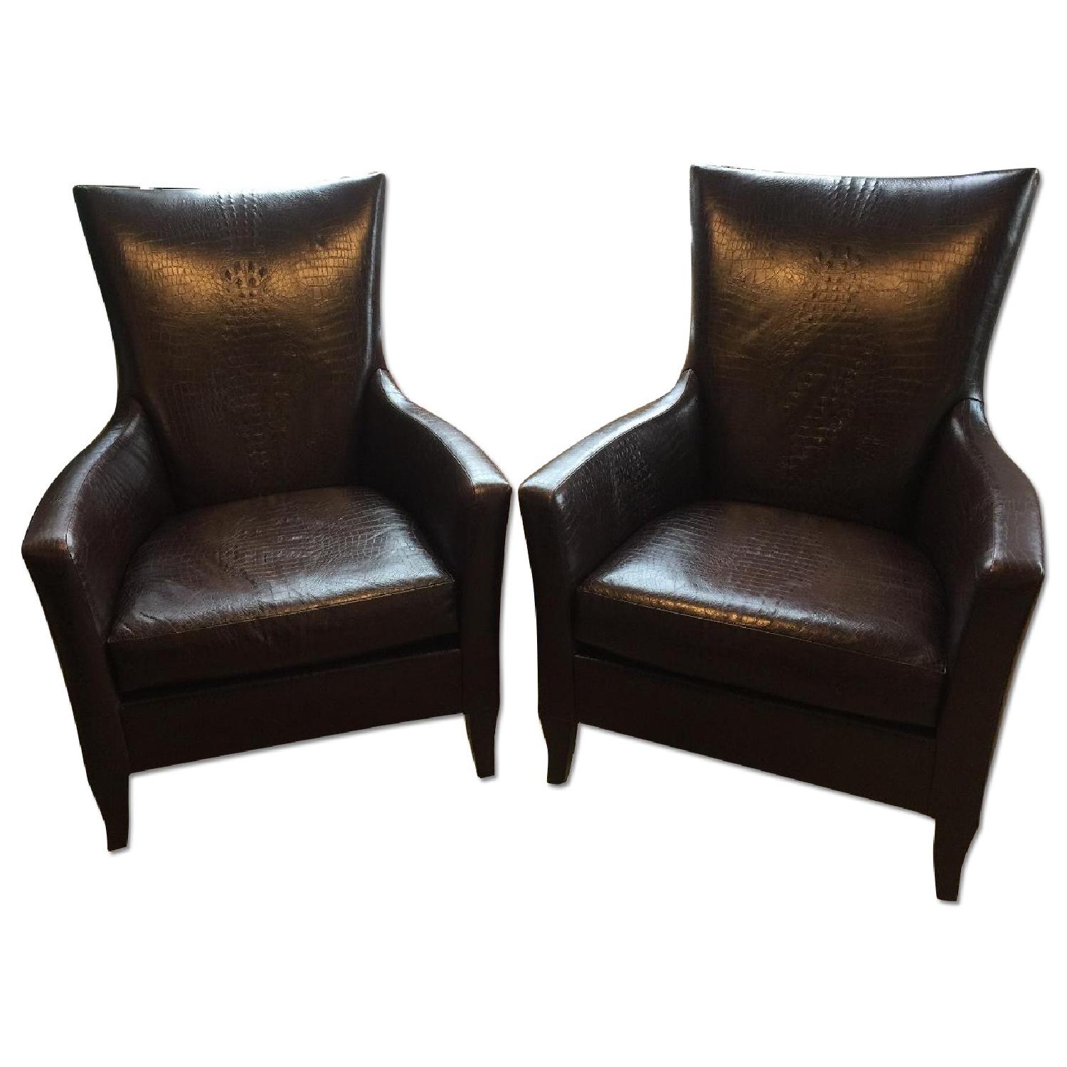 Holly Hunt John Hutton Listen Wing Chairs
