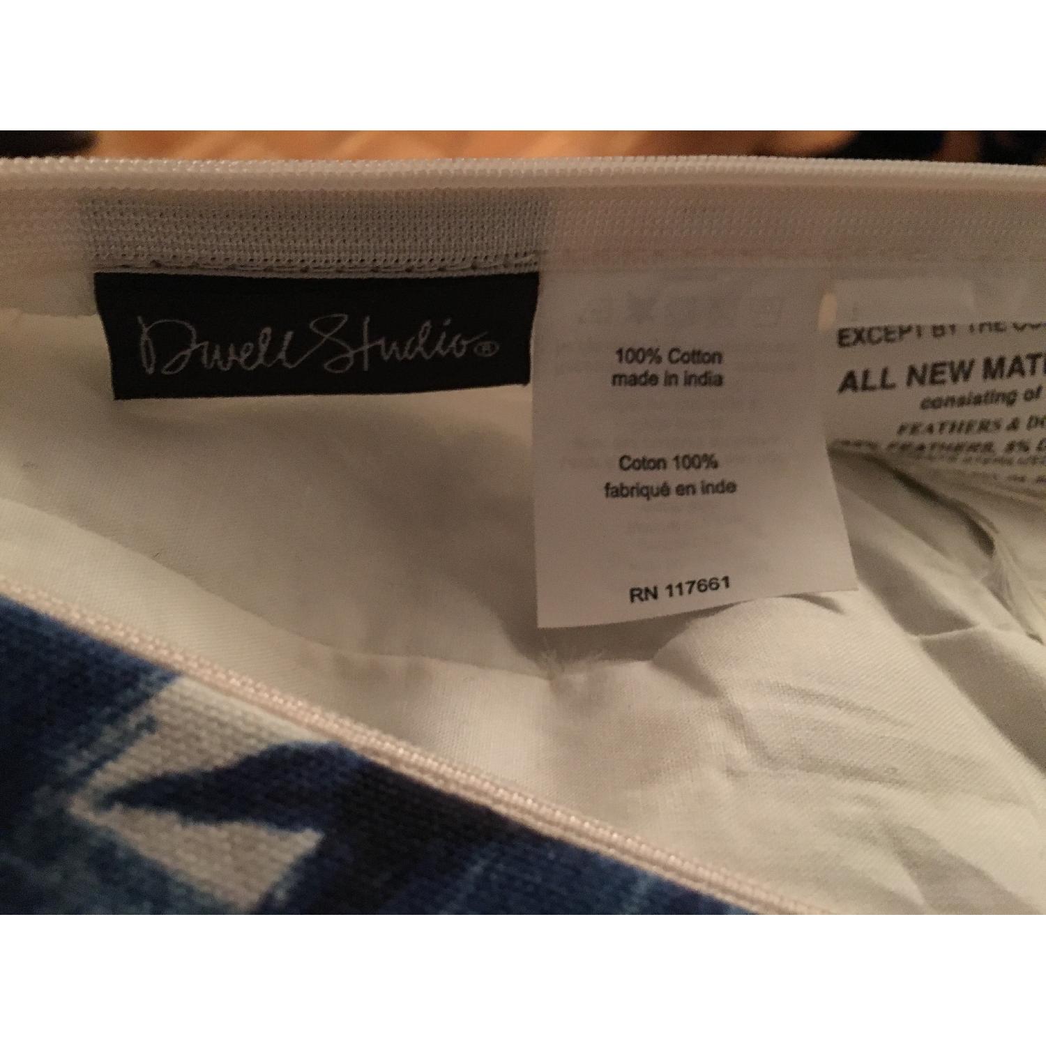 Dwell Studios Brushstroke Indigo Pillows - Pair - image-3