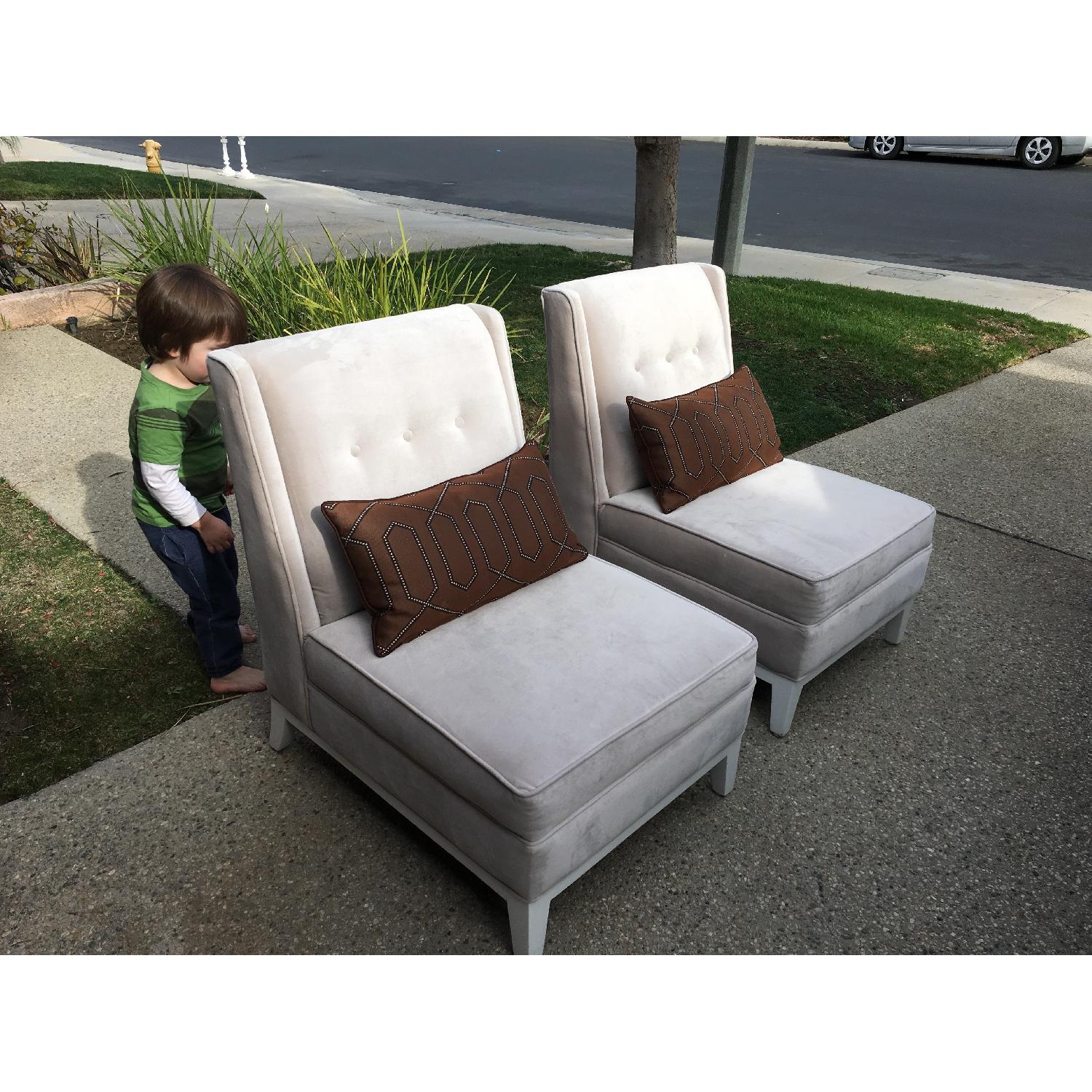 Jonathan Adler Morrow Slipper Chairs - Pair - image-6