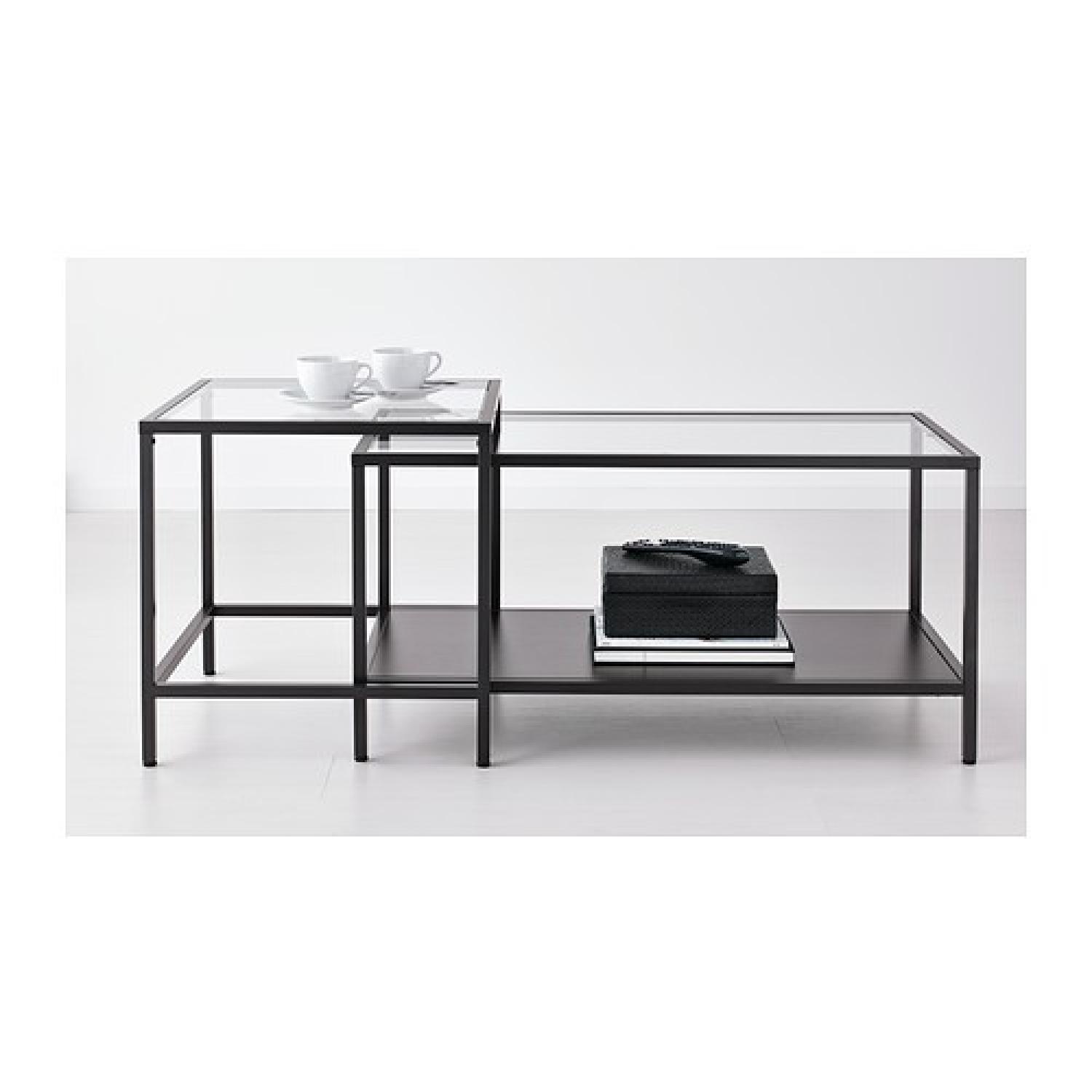 Ikea Black Nesting Coffee Table - image-2