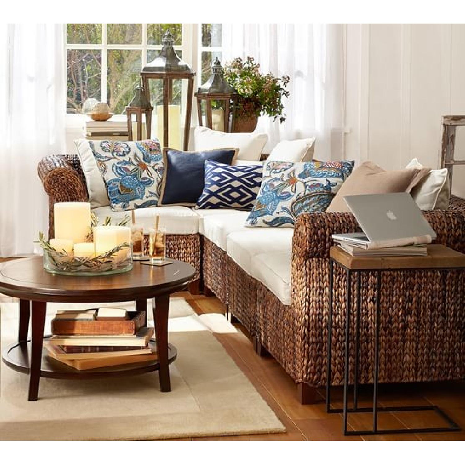 Pottery Barn Round Coffee Table - image-5