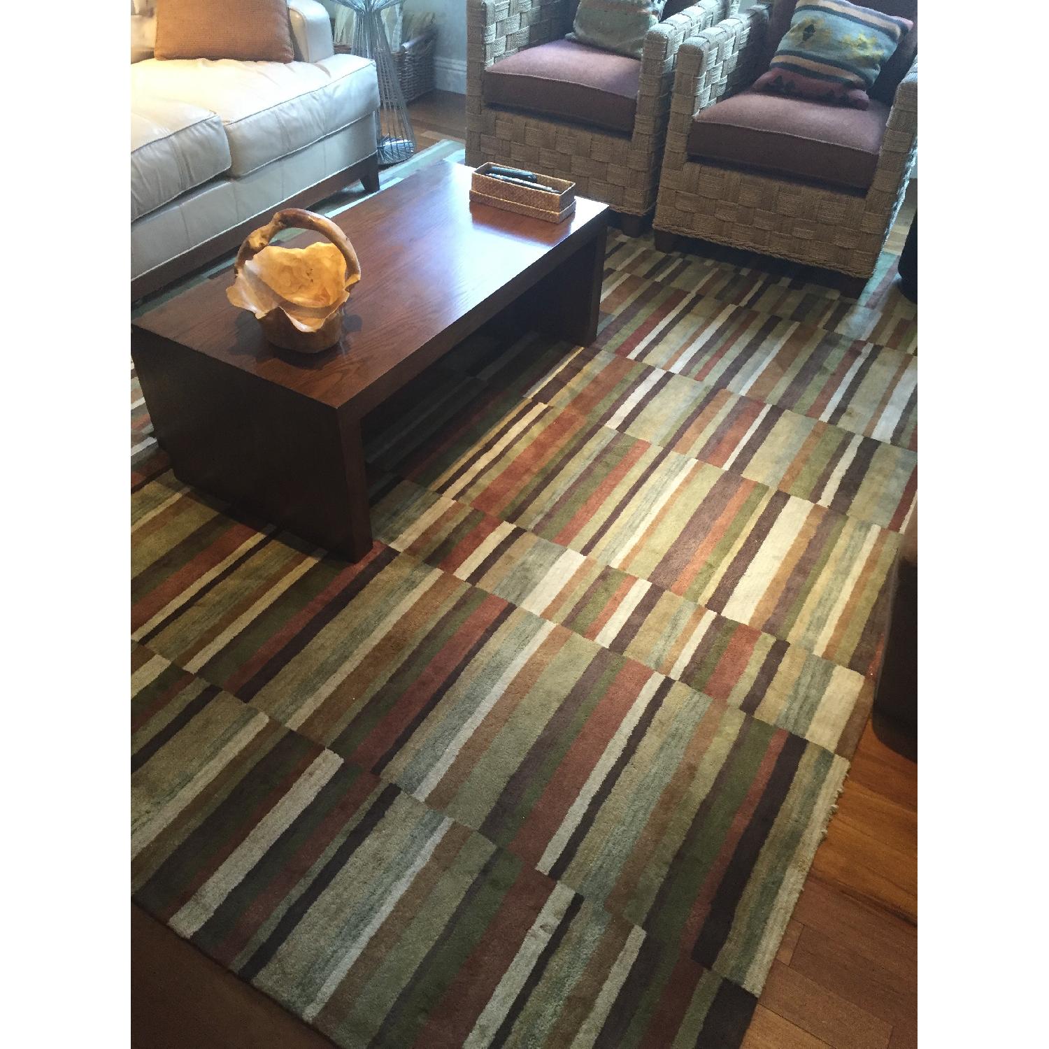 Deconstructed Line Rug Ethan Allen Broken Lines Area Rug - AptDeco