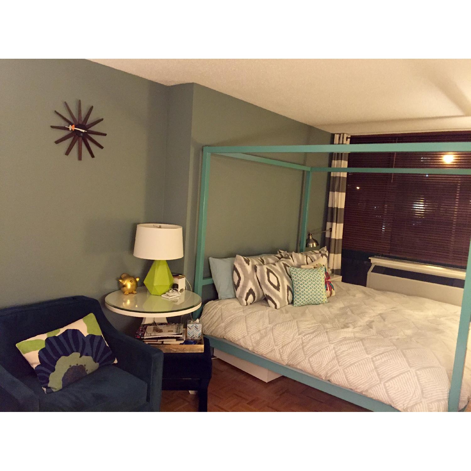 Room & Board King Size Canopy Architecture Bed - image-2