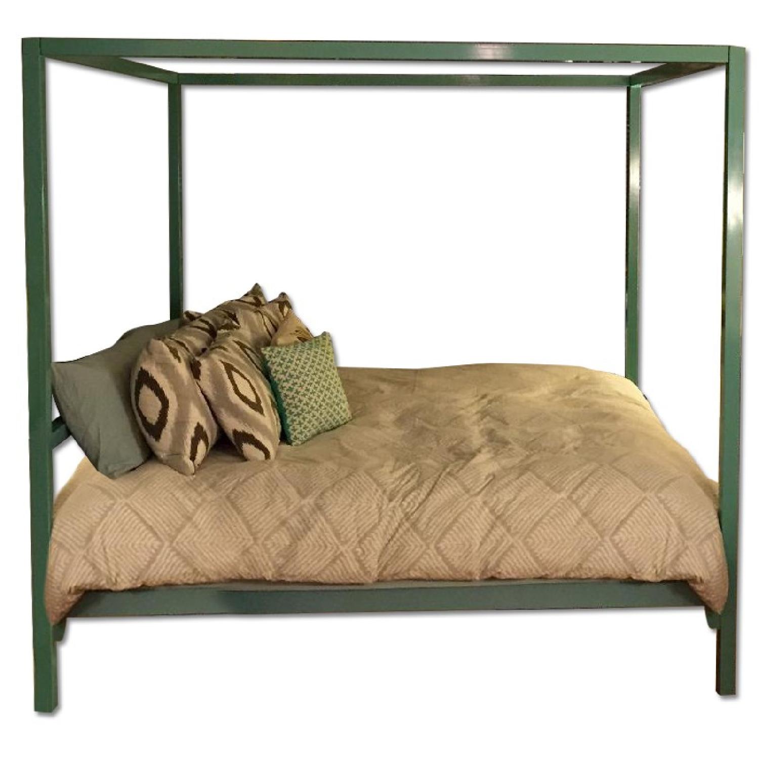 Room & Board King Size Canopy Architecture Bed - image-0