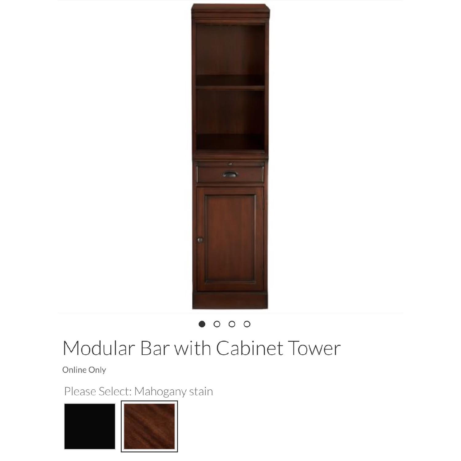 Pottery Barn Modular Bar with Cabinet Tower - image-2