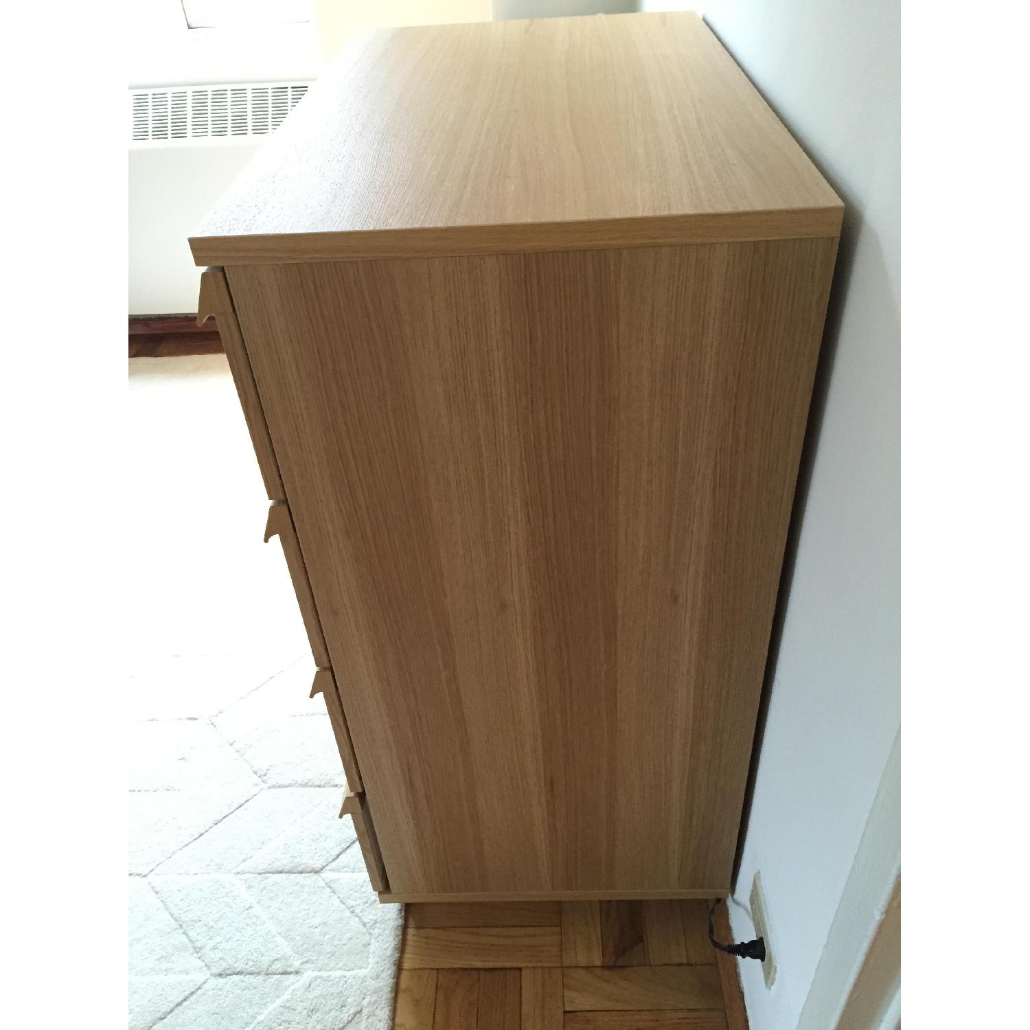 Ikea Oppland Oak Veneer Four Drawer Chest of Drawers - image-1