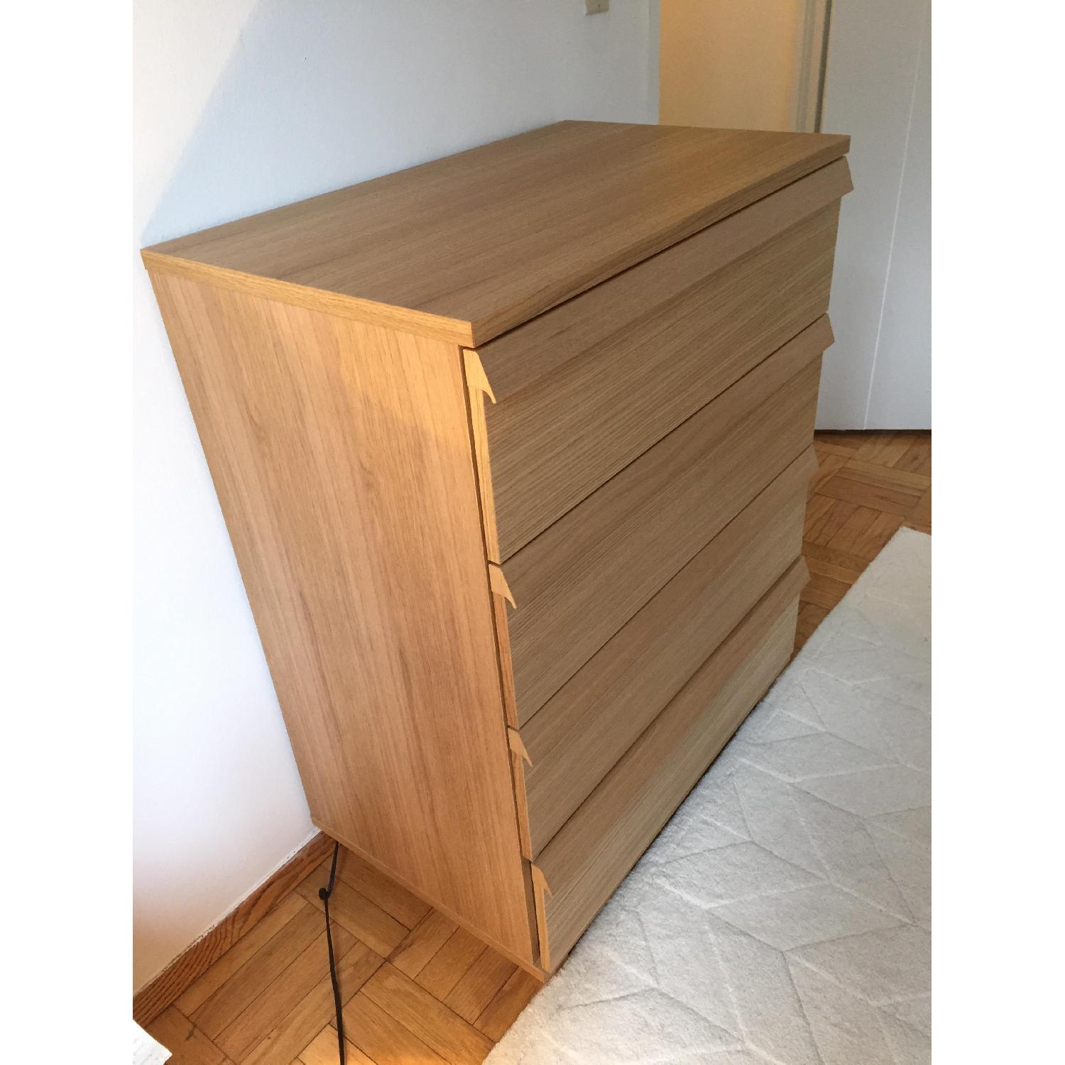 Ikea Oppland Oak Veneer Four Drawer Chest of Drawers - image-4