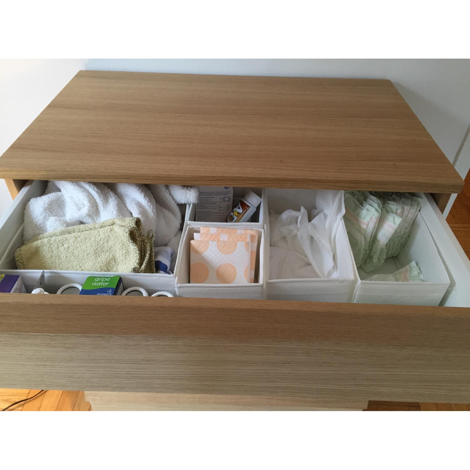 Ikea Oppland Oak Veneer Four Drawer Chest of Drawers - image-5