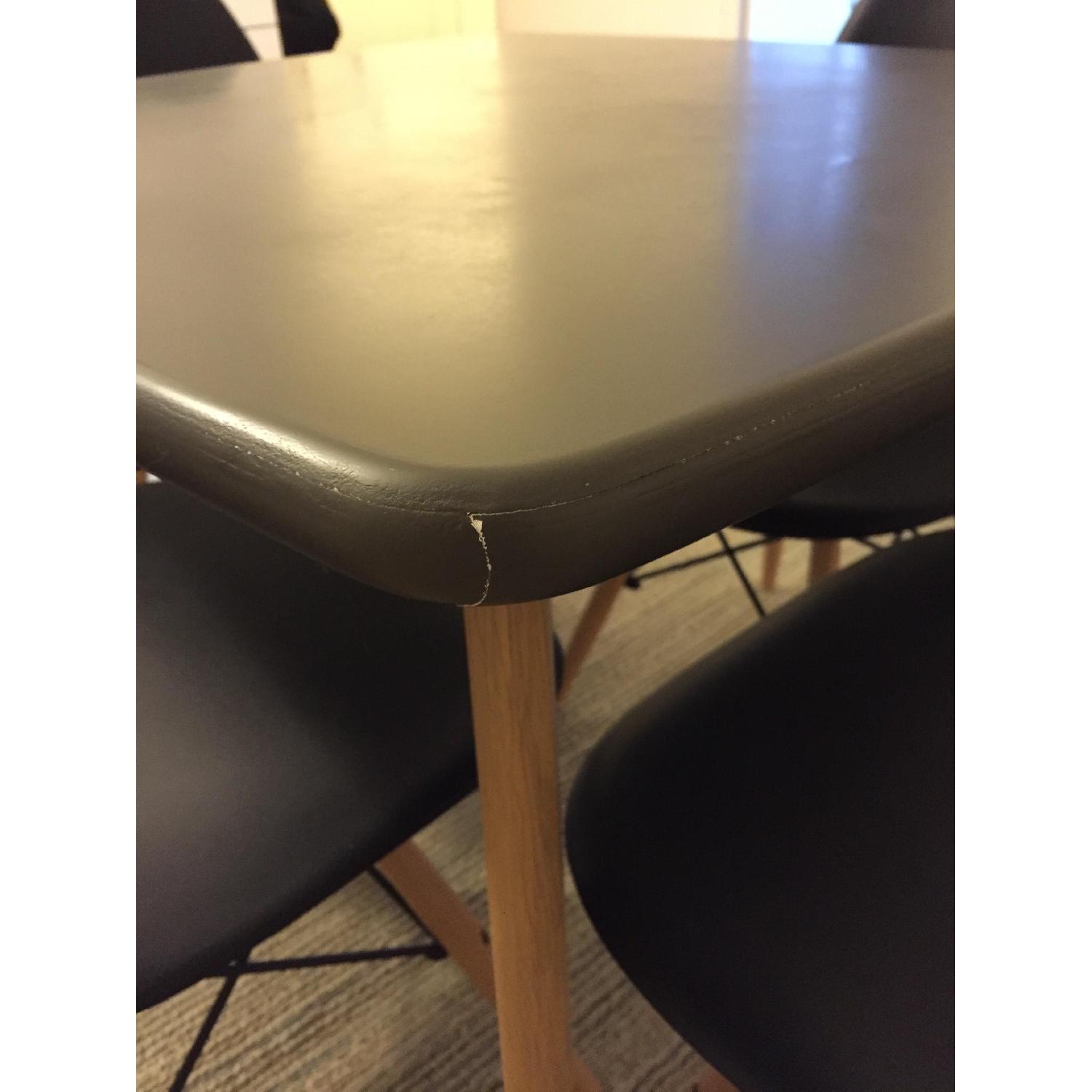 Custom Made Table w/ 4 World Market Chairs - image-1